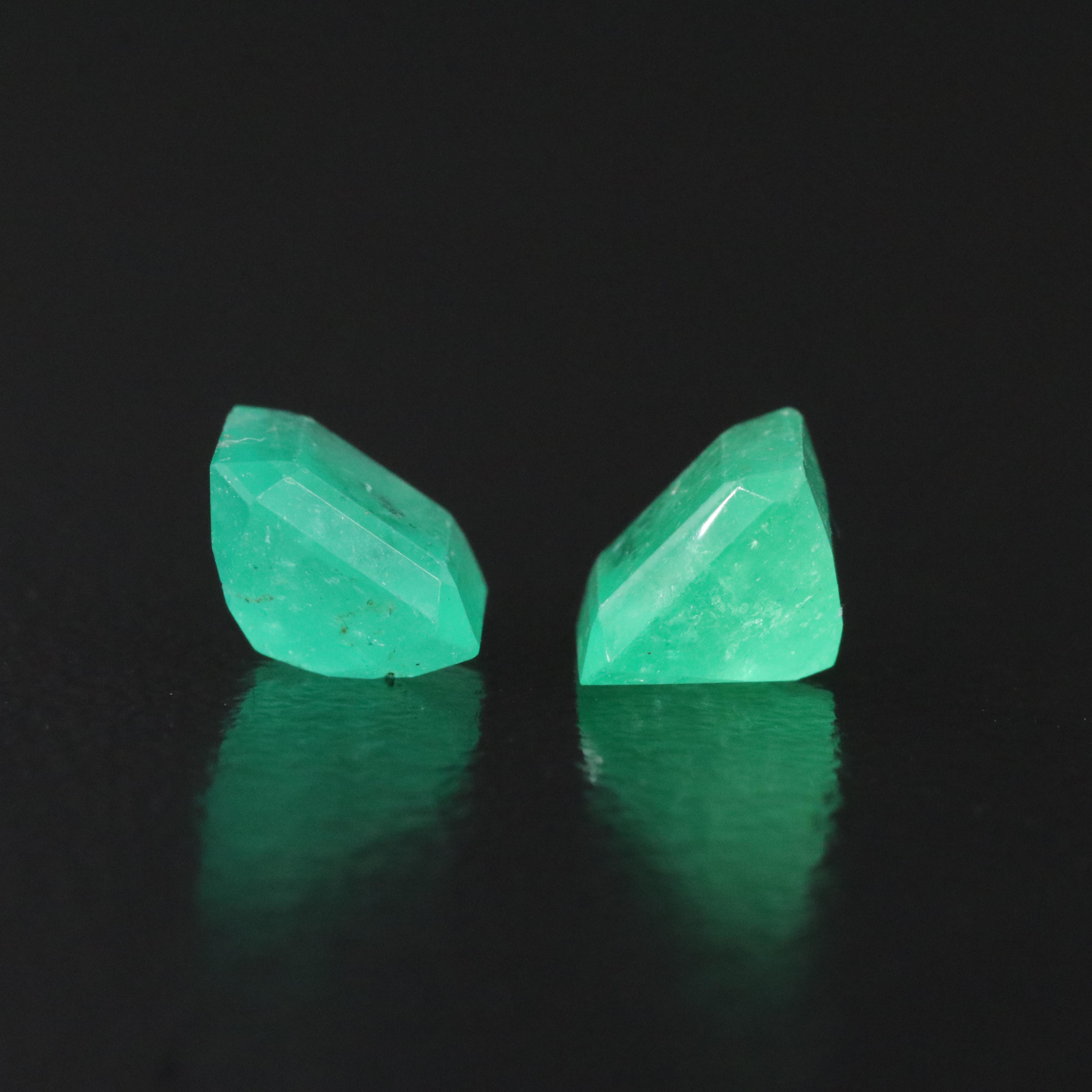 Loose 2.47 CTW Emerald Pair