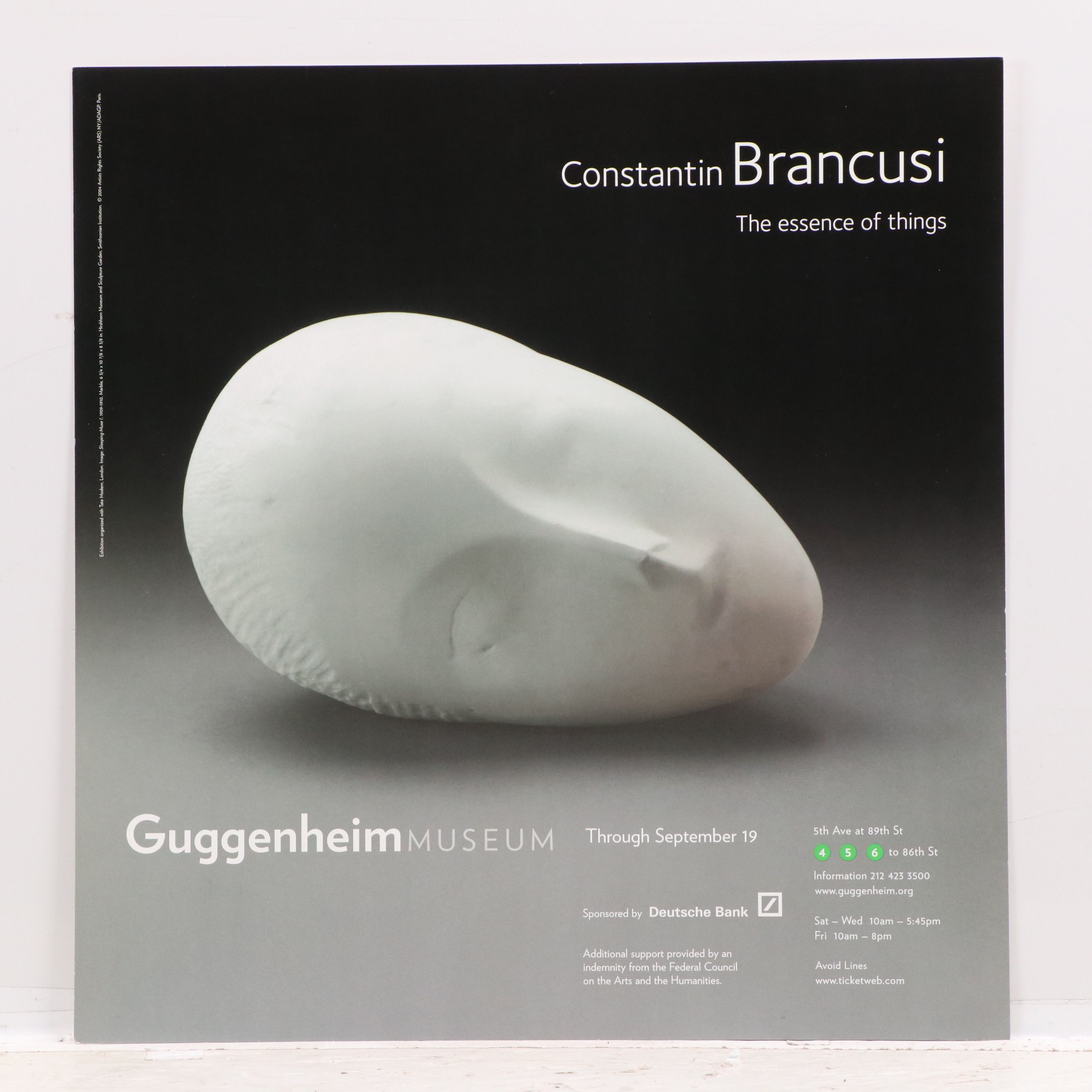 Guggenheim Constantin Brancusi and Richard Prince Exhibition Posters