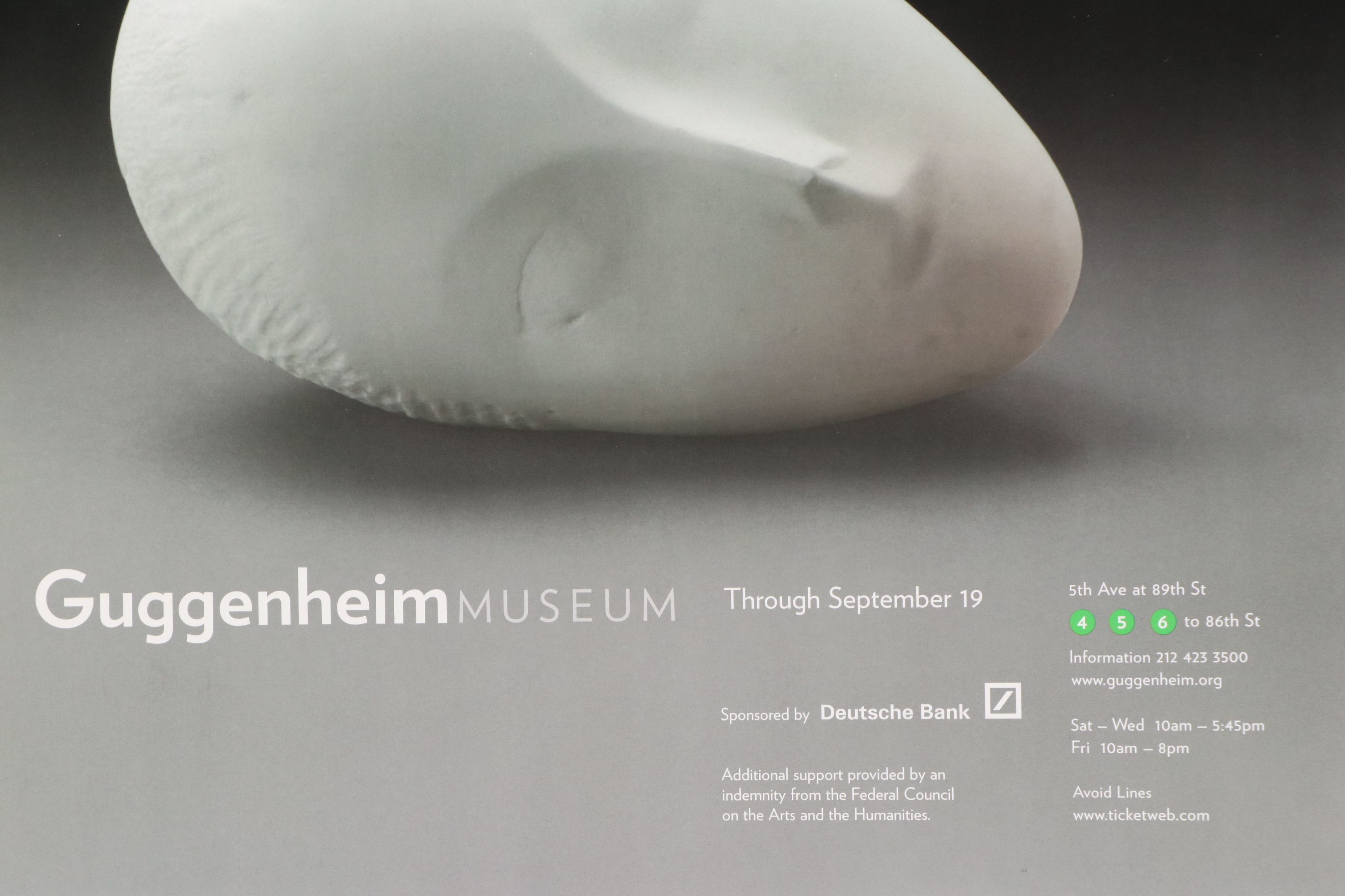 Guggenheim Constantin Brancusi and Richard Prince Exhibition Posters