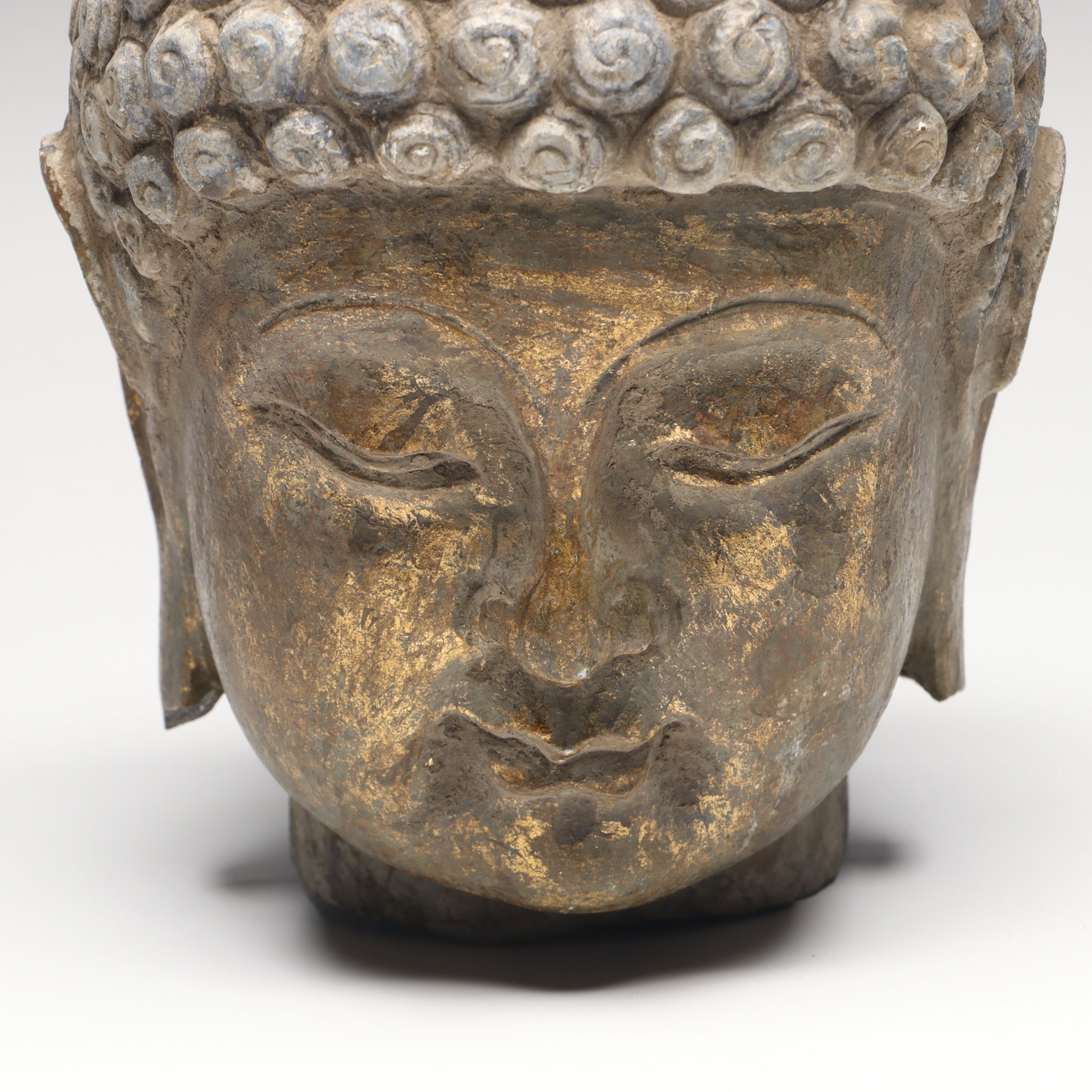 Carved Stone Buddha Bust