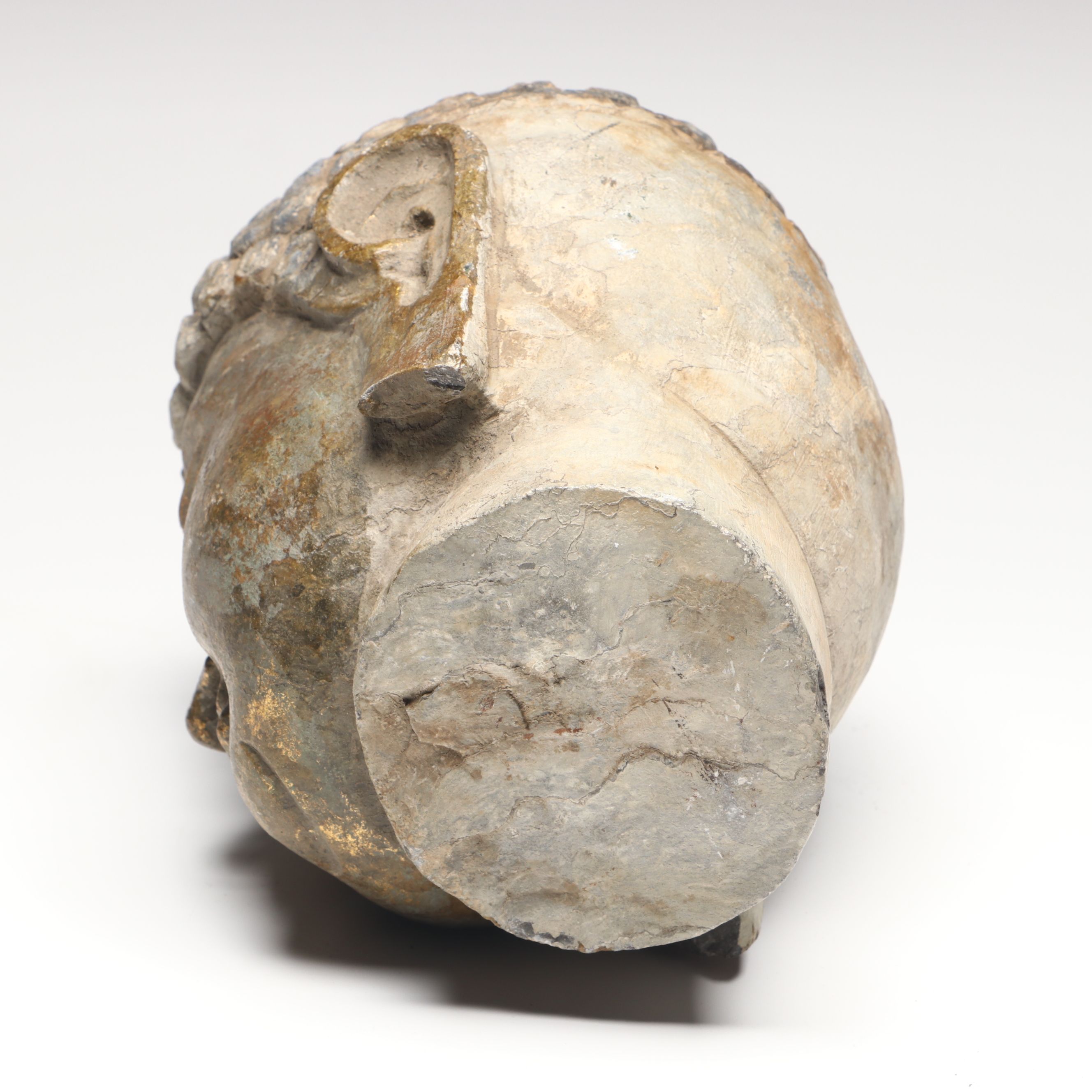 Carved Stone Buddha Bust