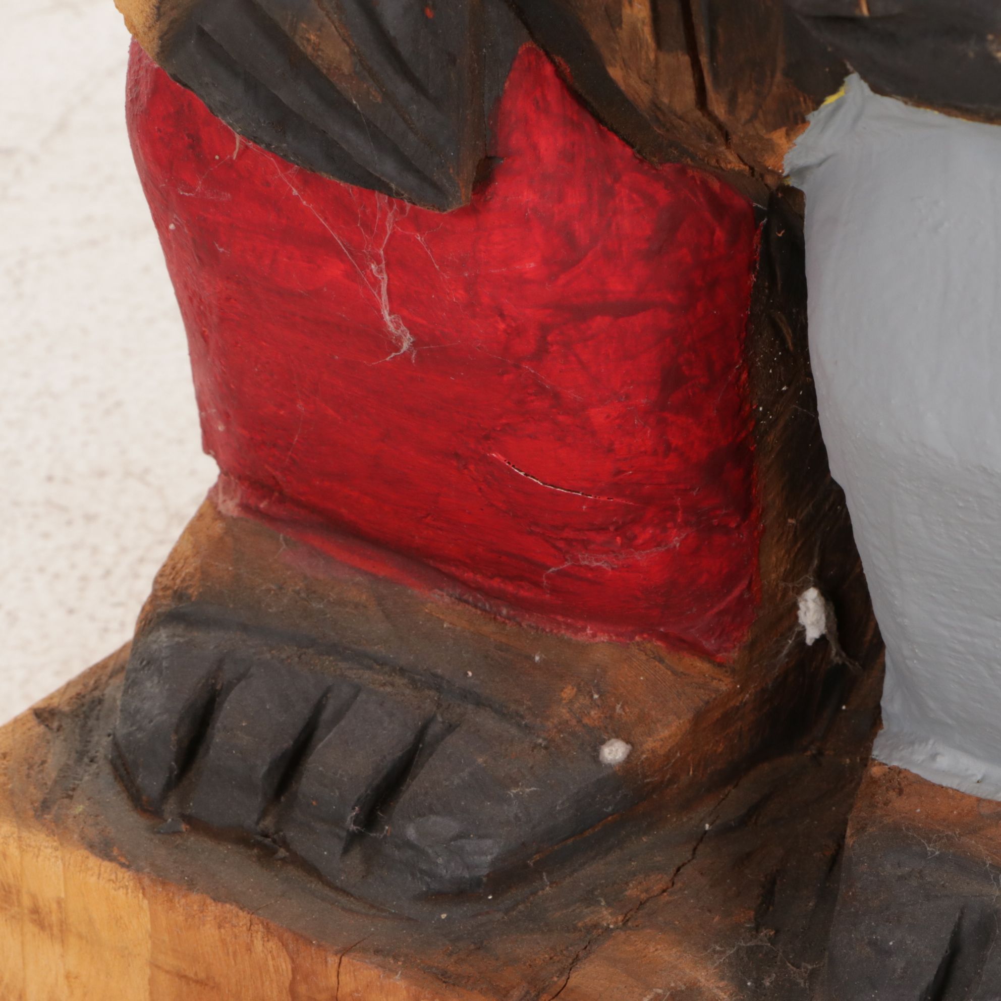 OSU Bear Wearing Cowboy Hat Carved and Painted Sculpture
