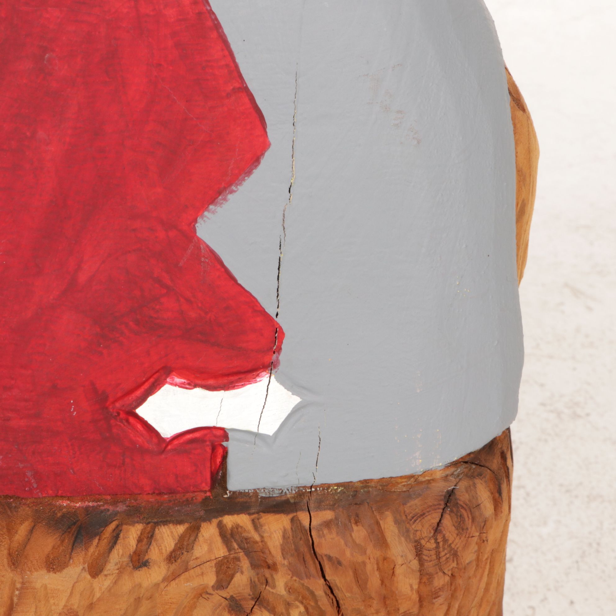 OSU Bear Wearing Cowboy Hat Carved and Painted Sculpture