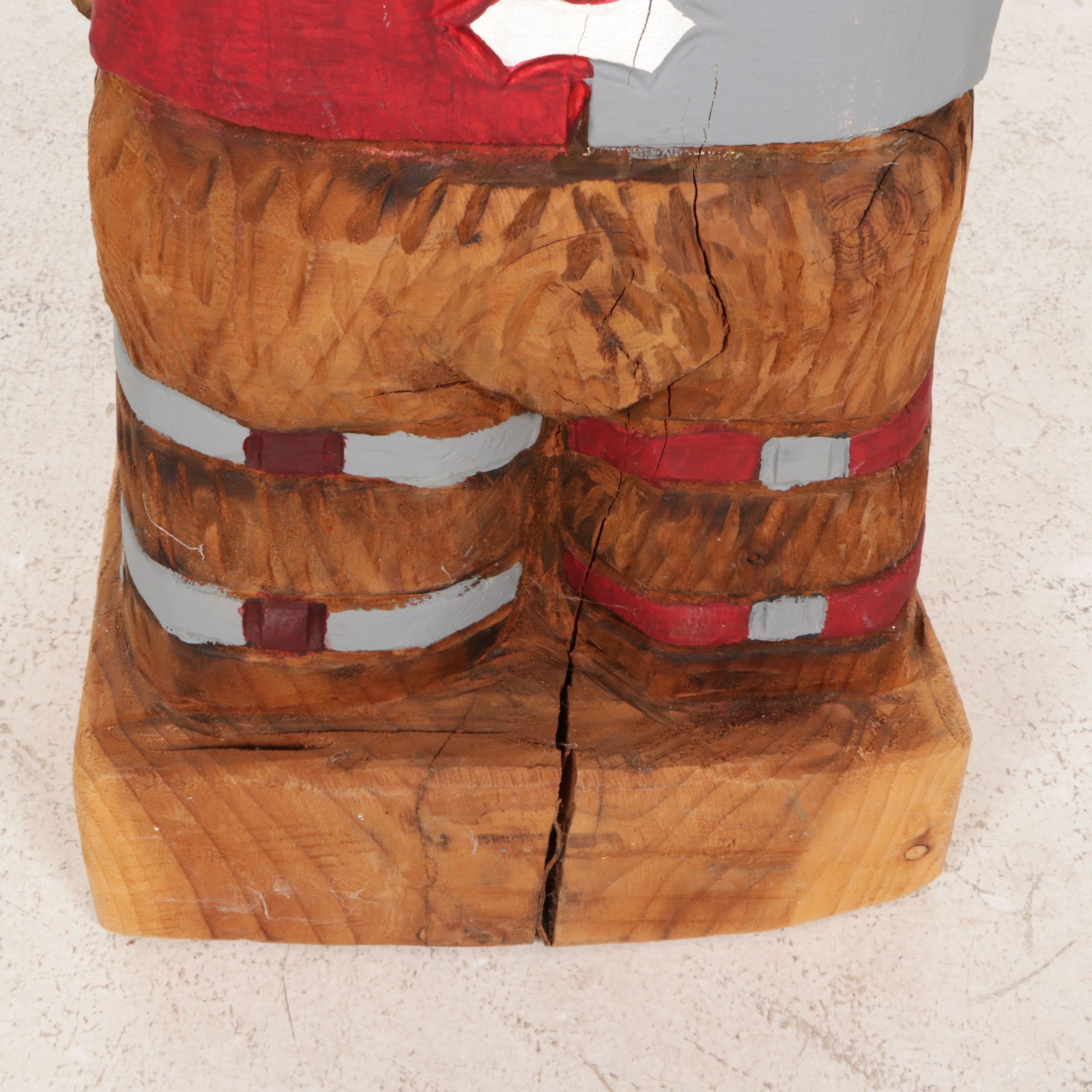 OSU Bear Wearing Cowboy Hat Carved and Painted Sculpture