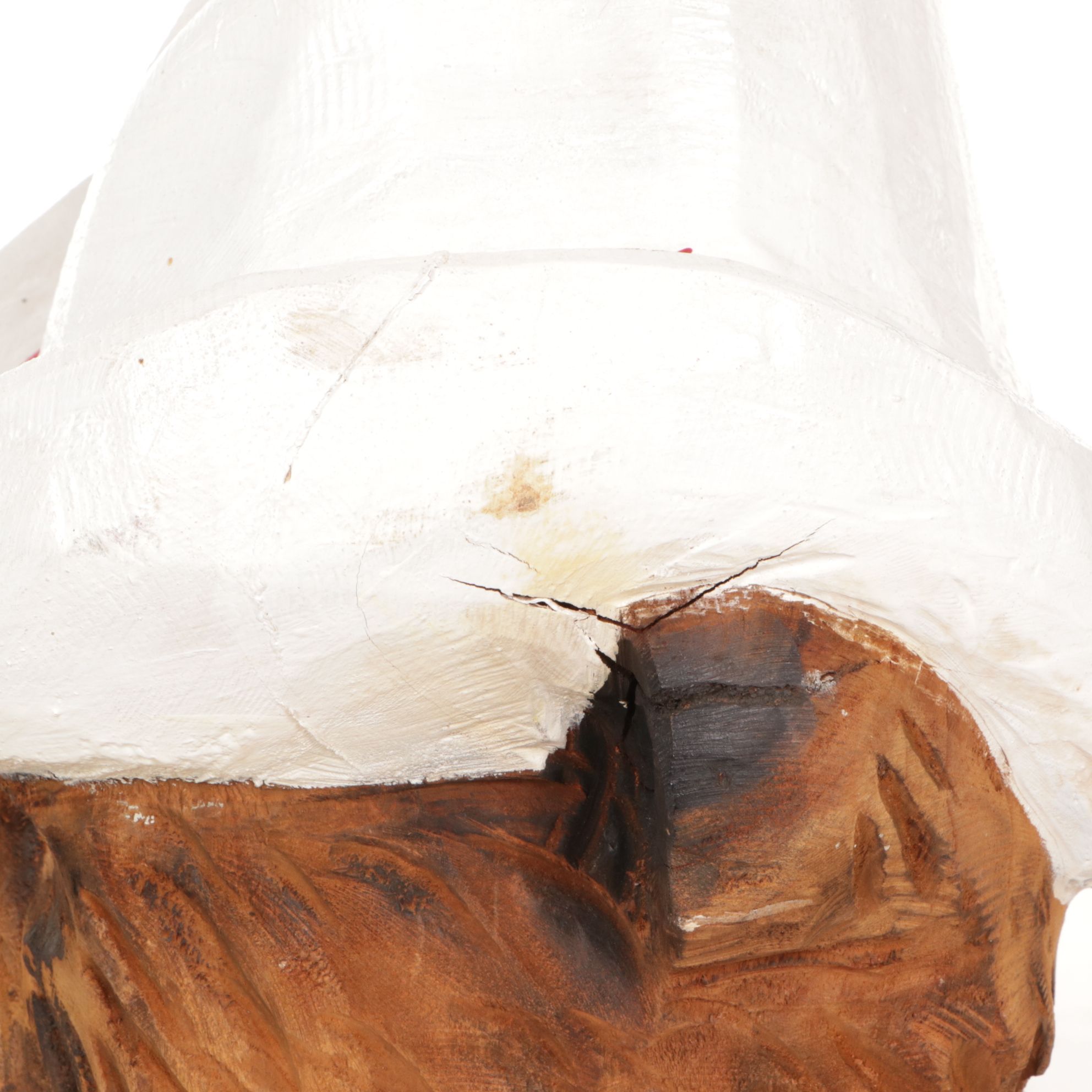 OSU Bear Wearing Cowboy Hat Carved and Painted Sculpture