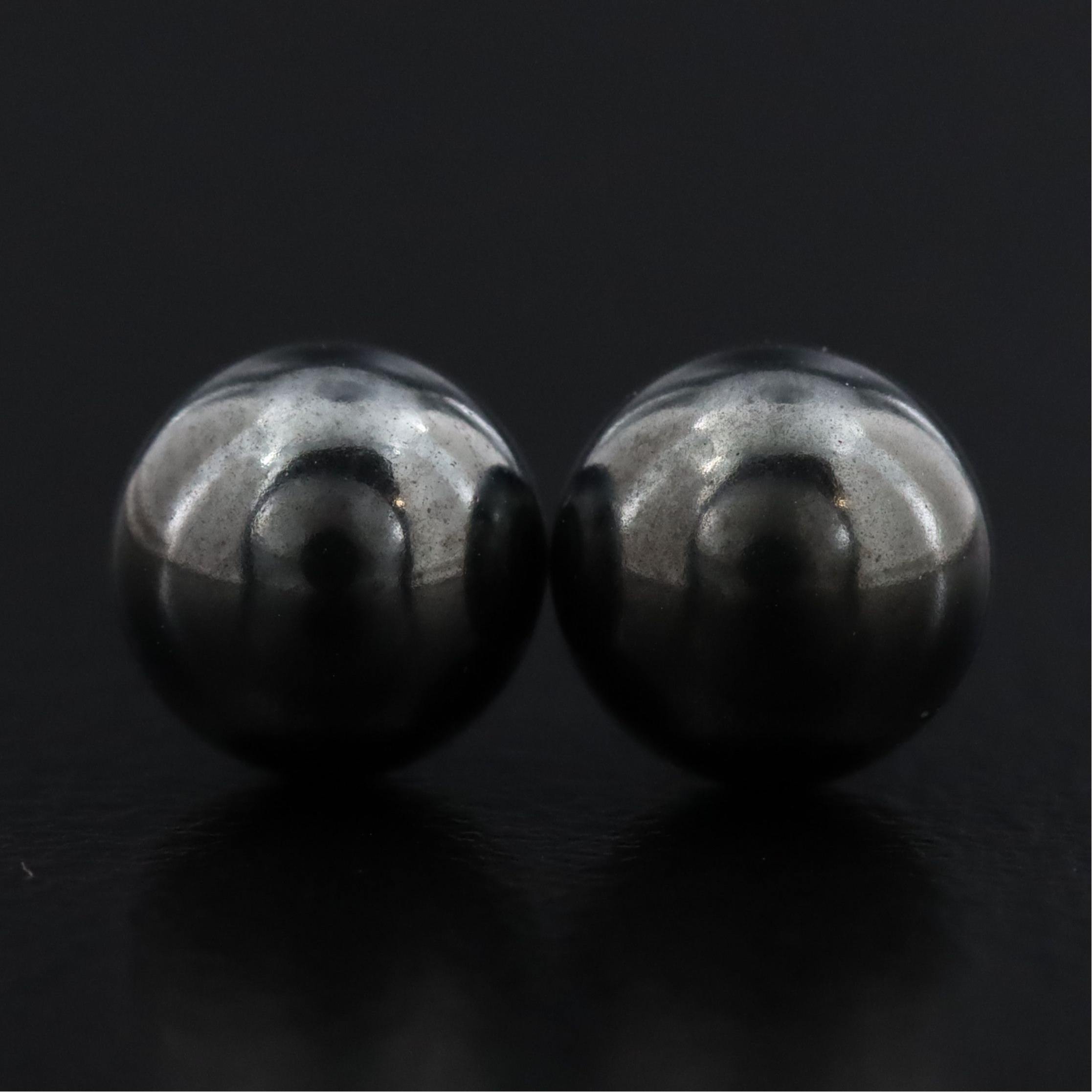14K Hematite Stud Earrings