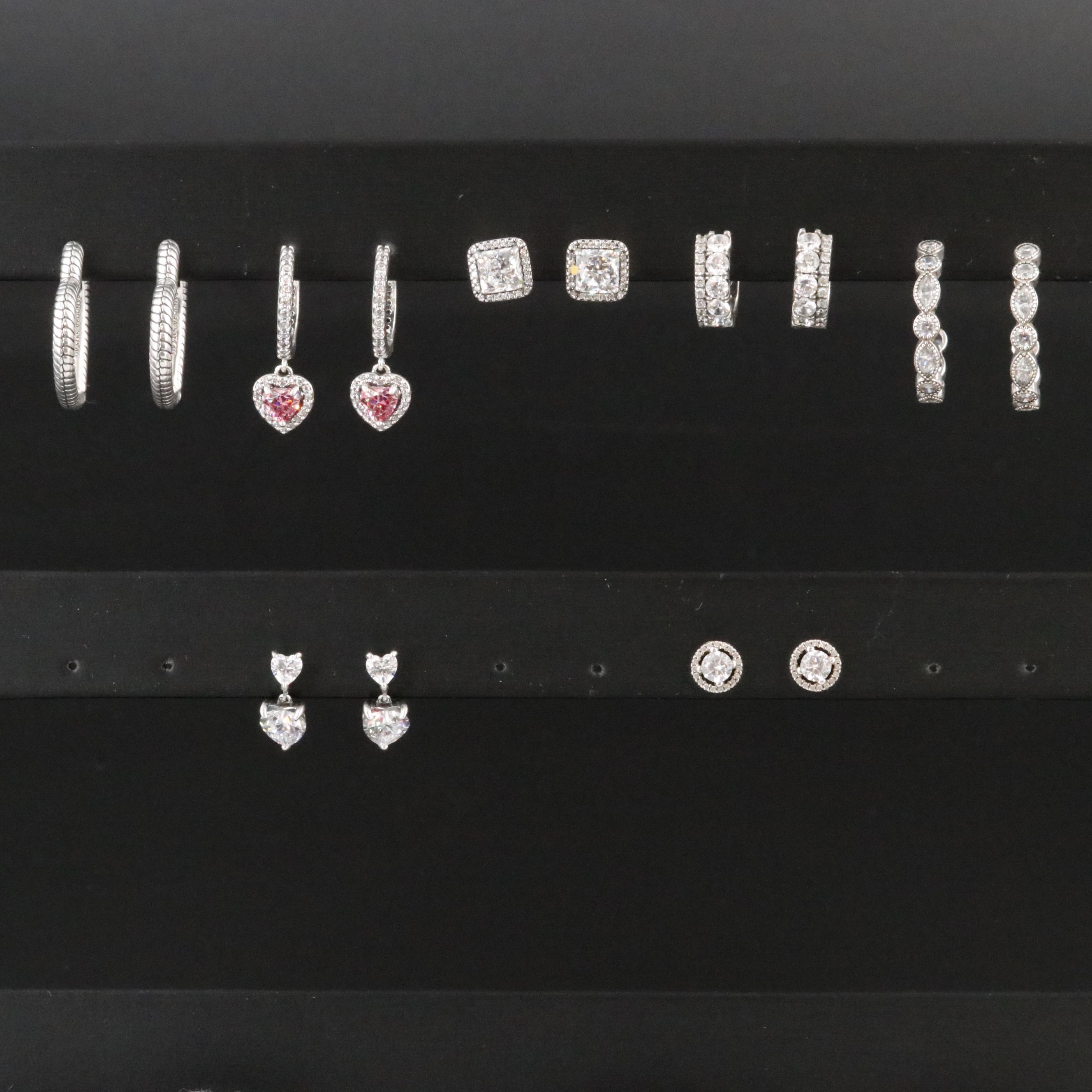 Pandora Sterling Earring Collection