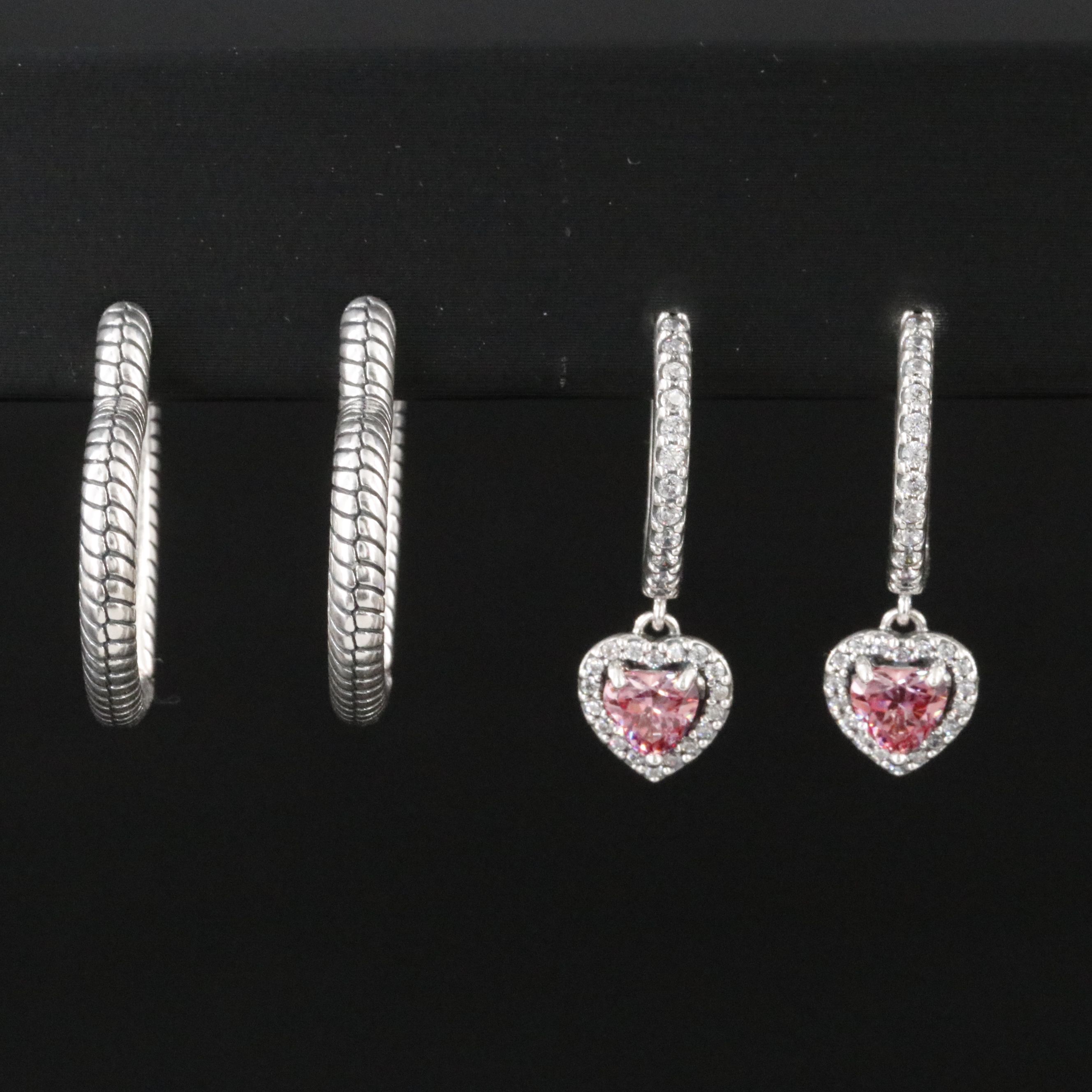 Pandora Sterling Earring Collection