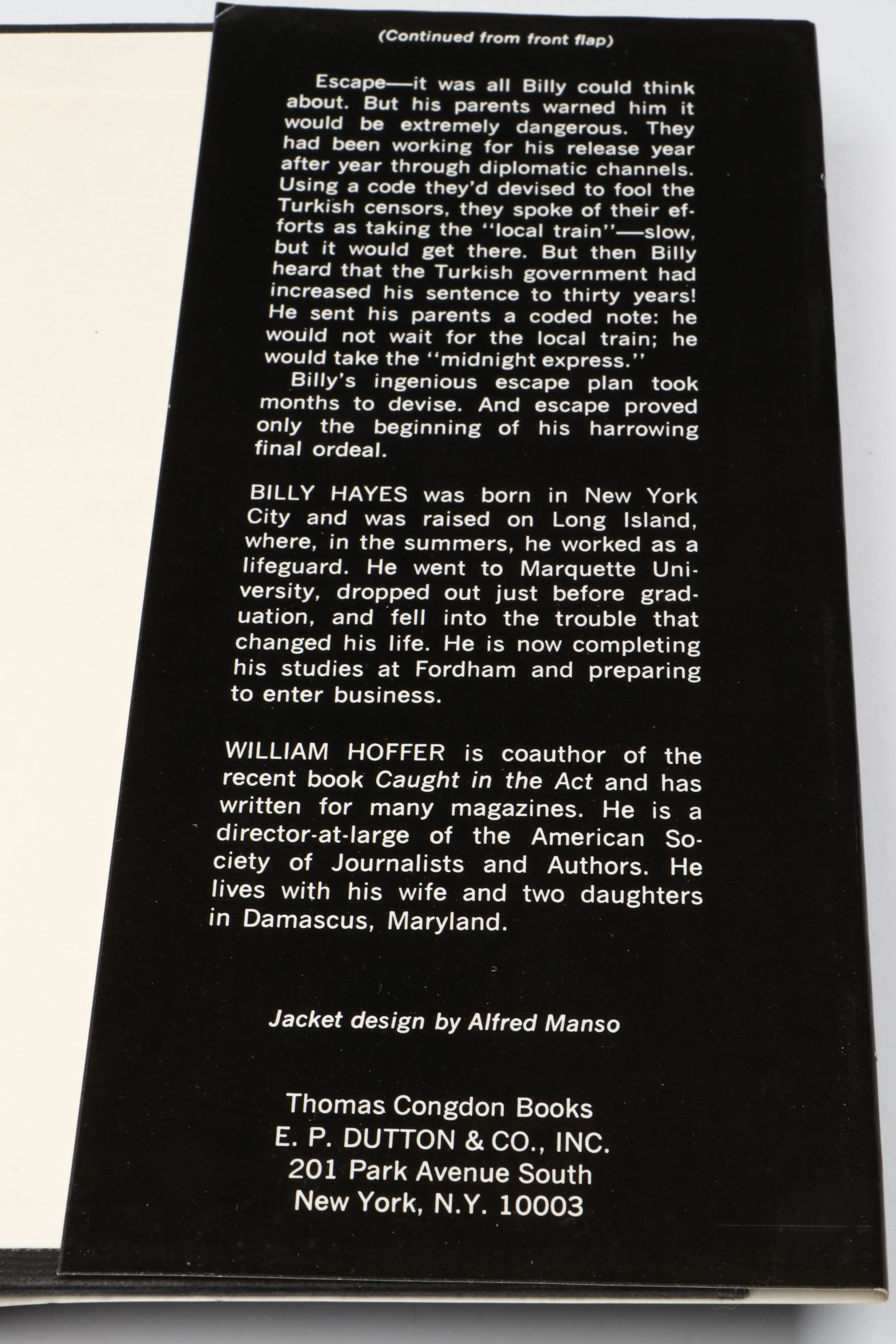 First Edition "Midnight Express" by Billy Hayes, 1977