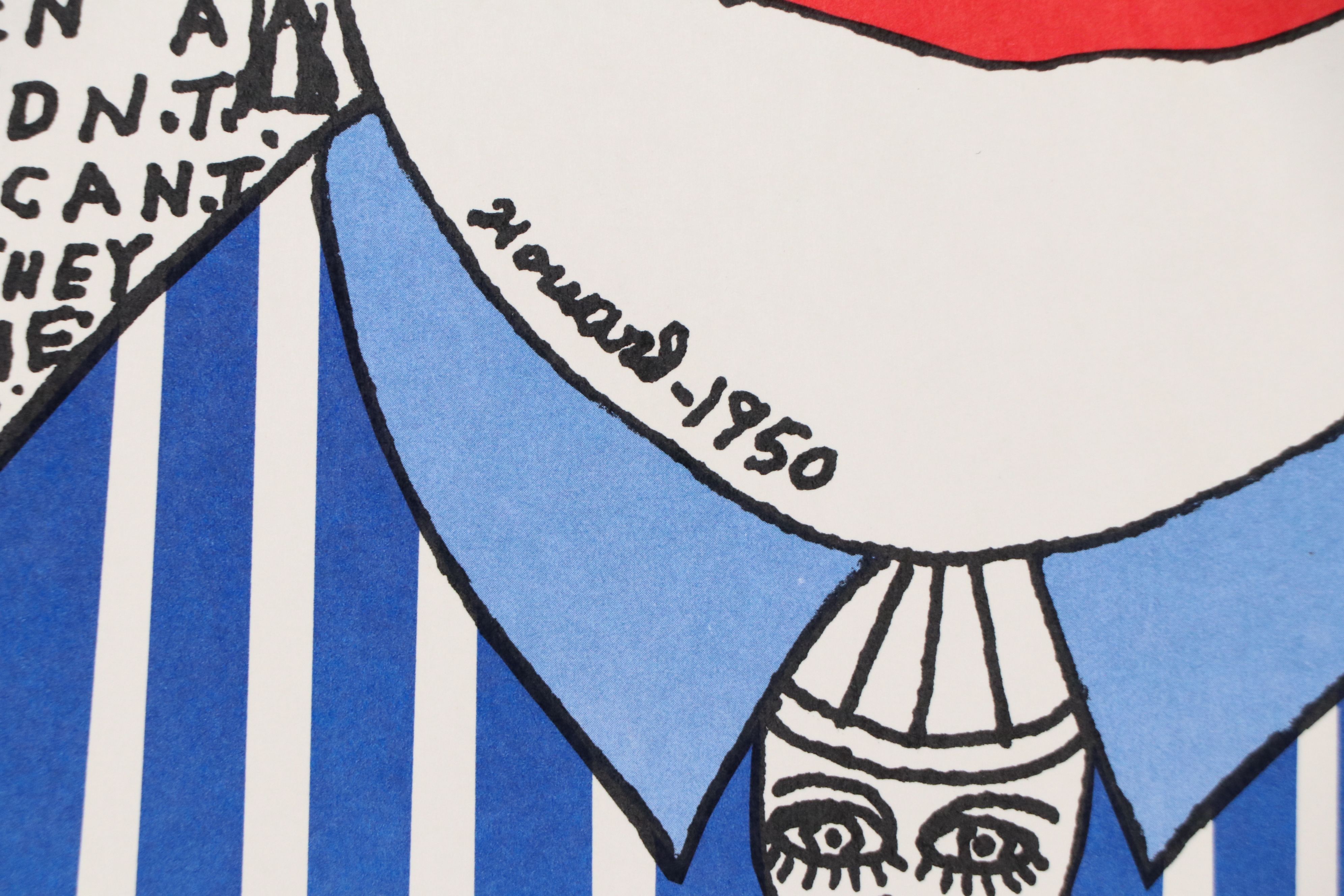 Howard Finster Lithograph "Self Portrait as a Boy"