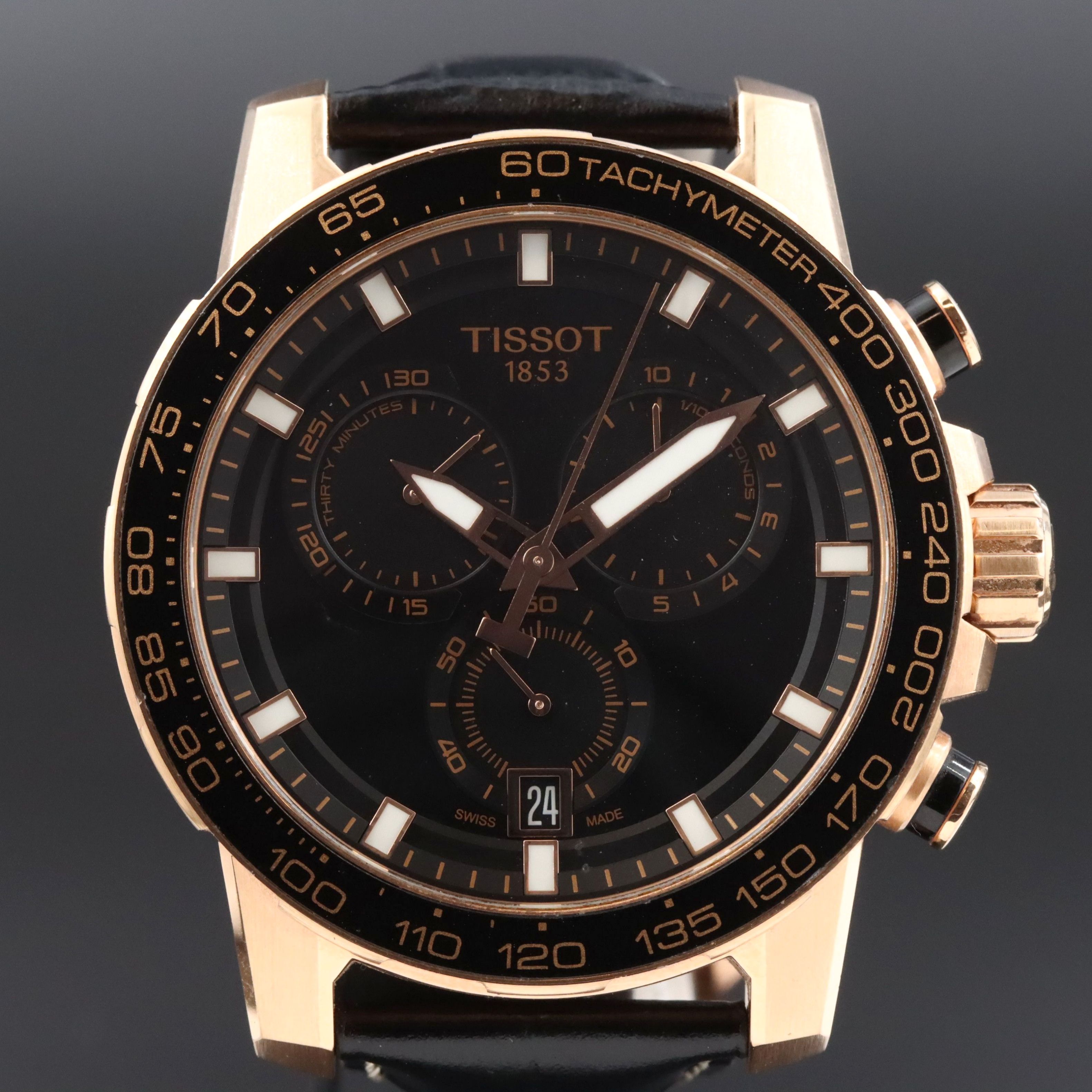 Tissot Super Sport Rose-Tone Stainless Steel Chrono Watch TI25617A