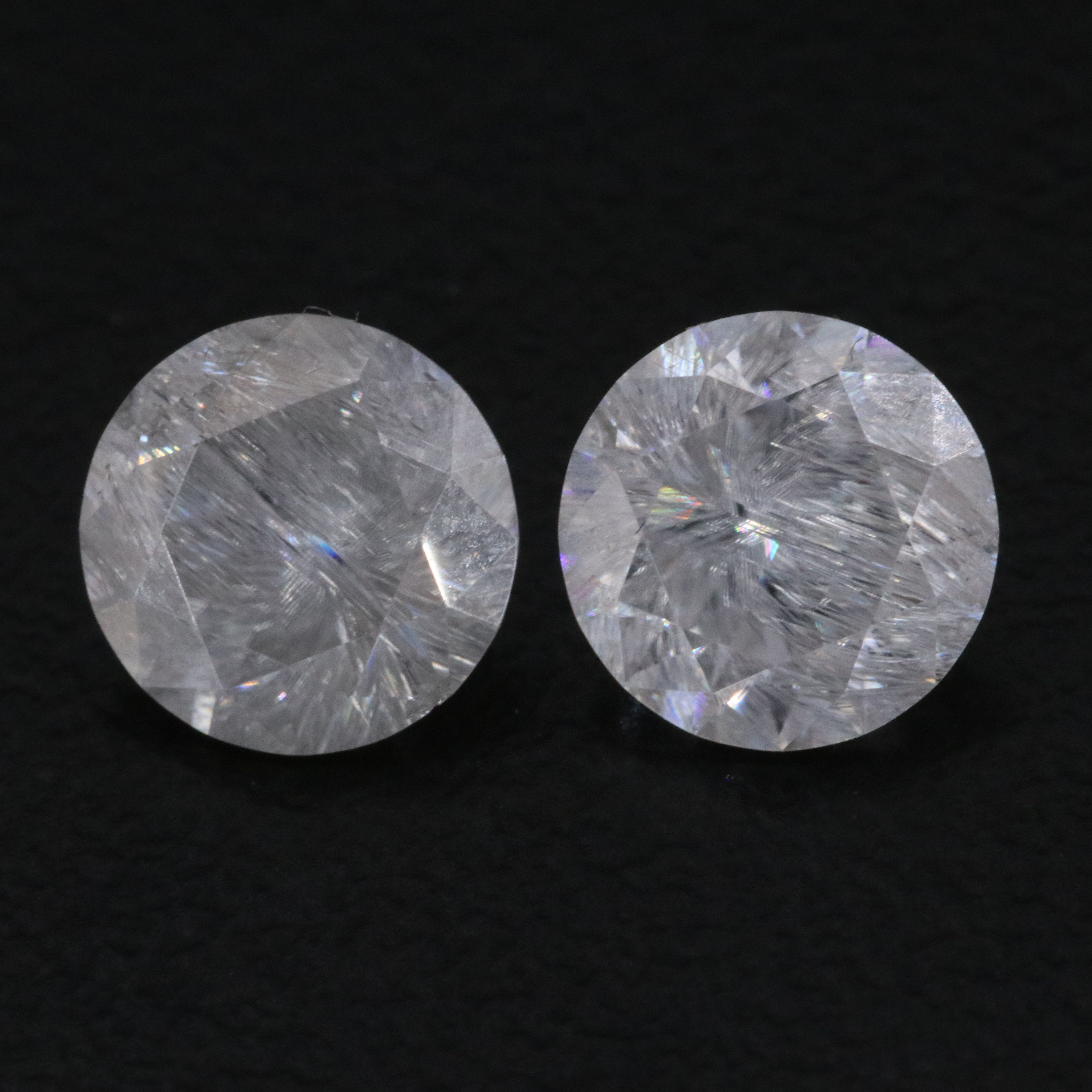 Loose 1.85 CTW Moissanite Pair