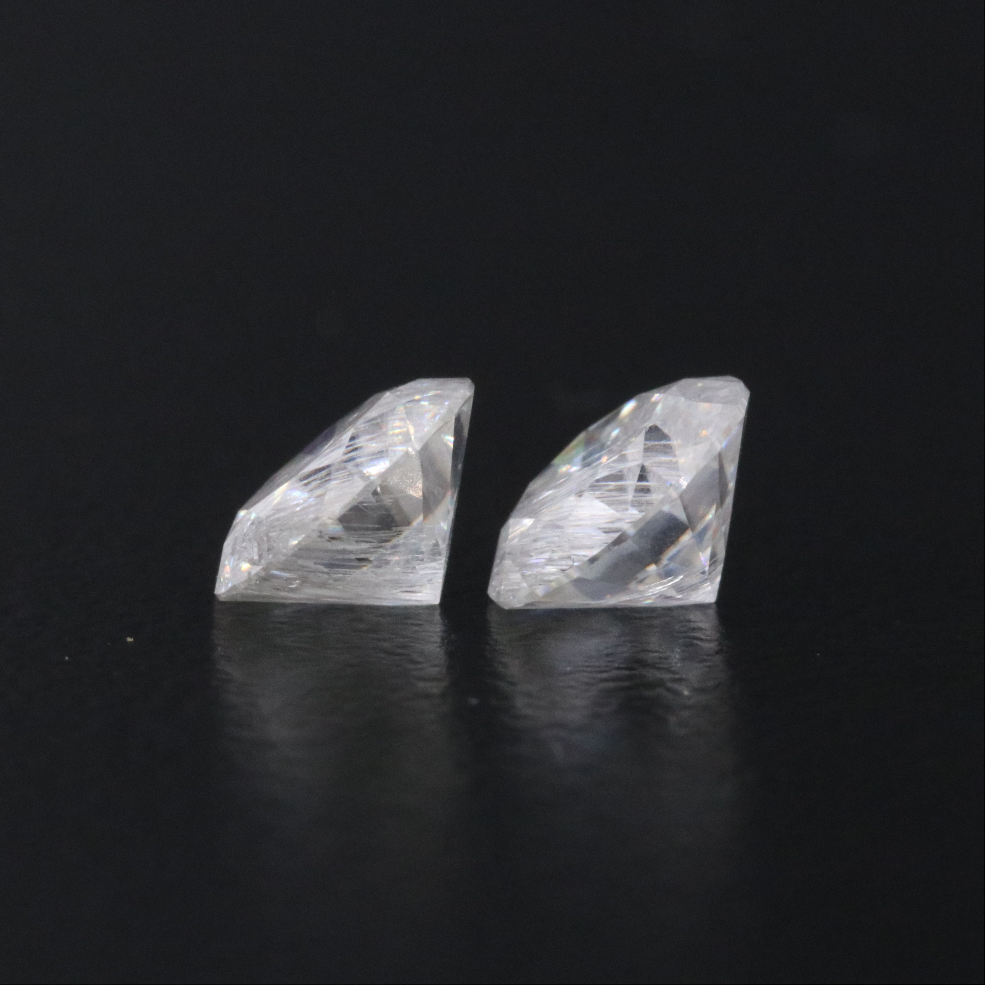 Loose 1.85 CTW Moissanite Pair