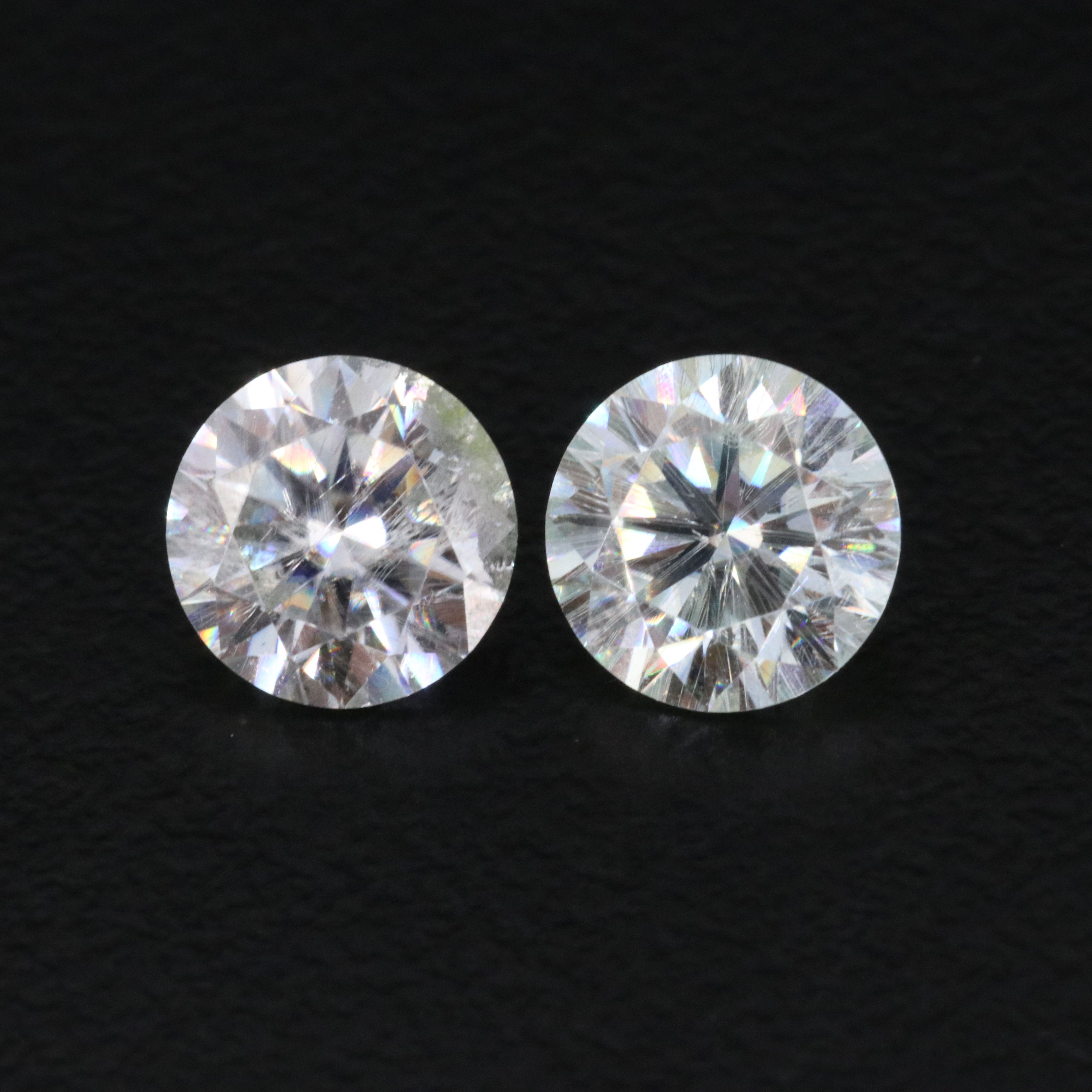 Loose 1.94 CTW Moissanite Pair
