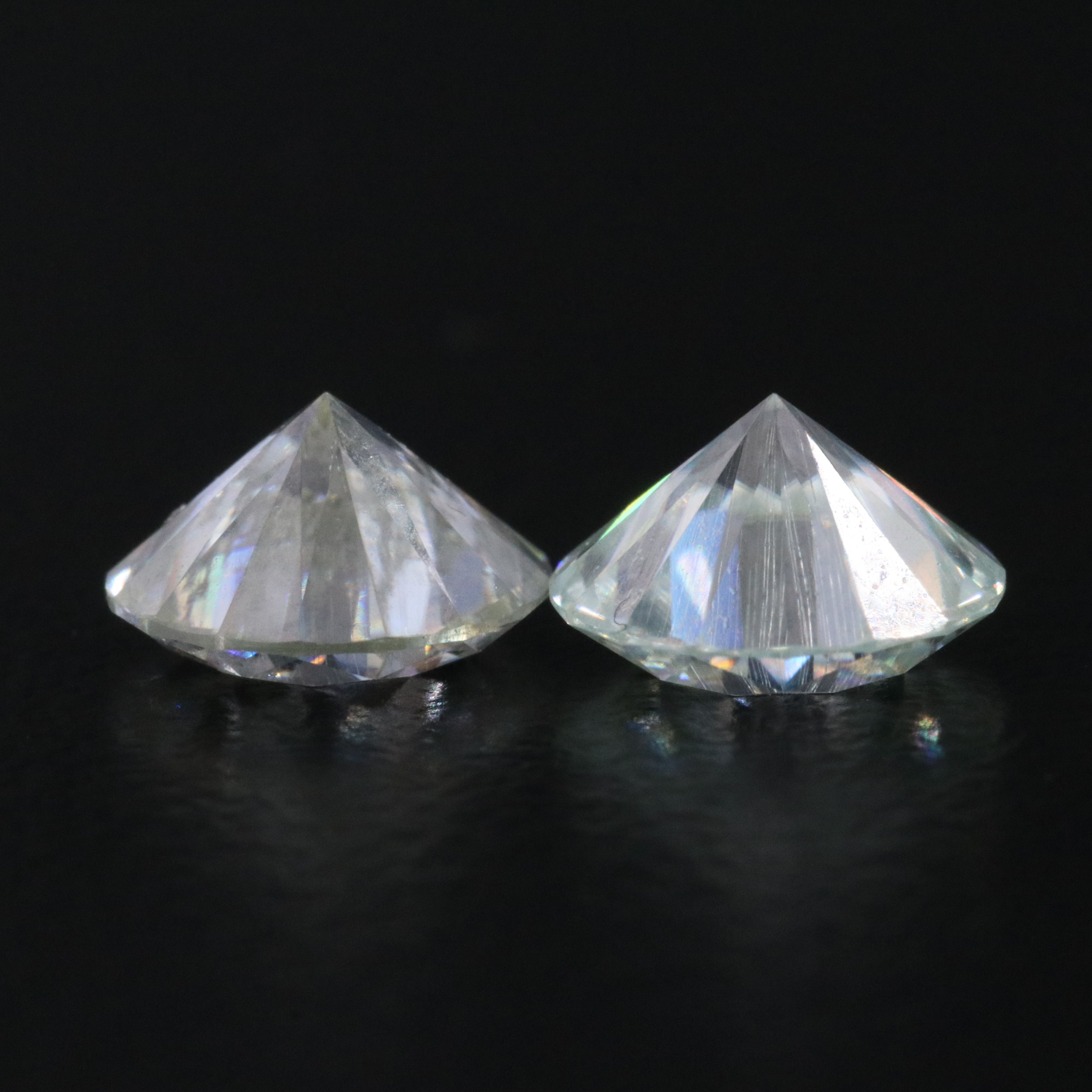 Loose 1.94 CTW Moissanite Pair