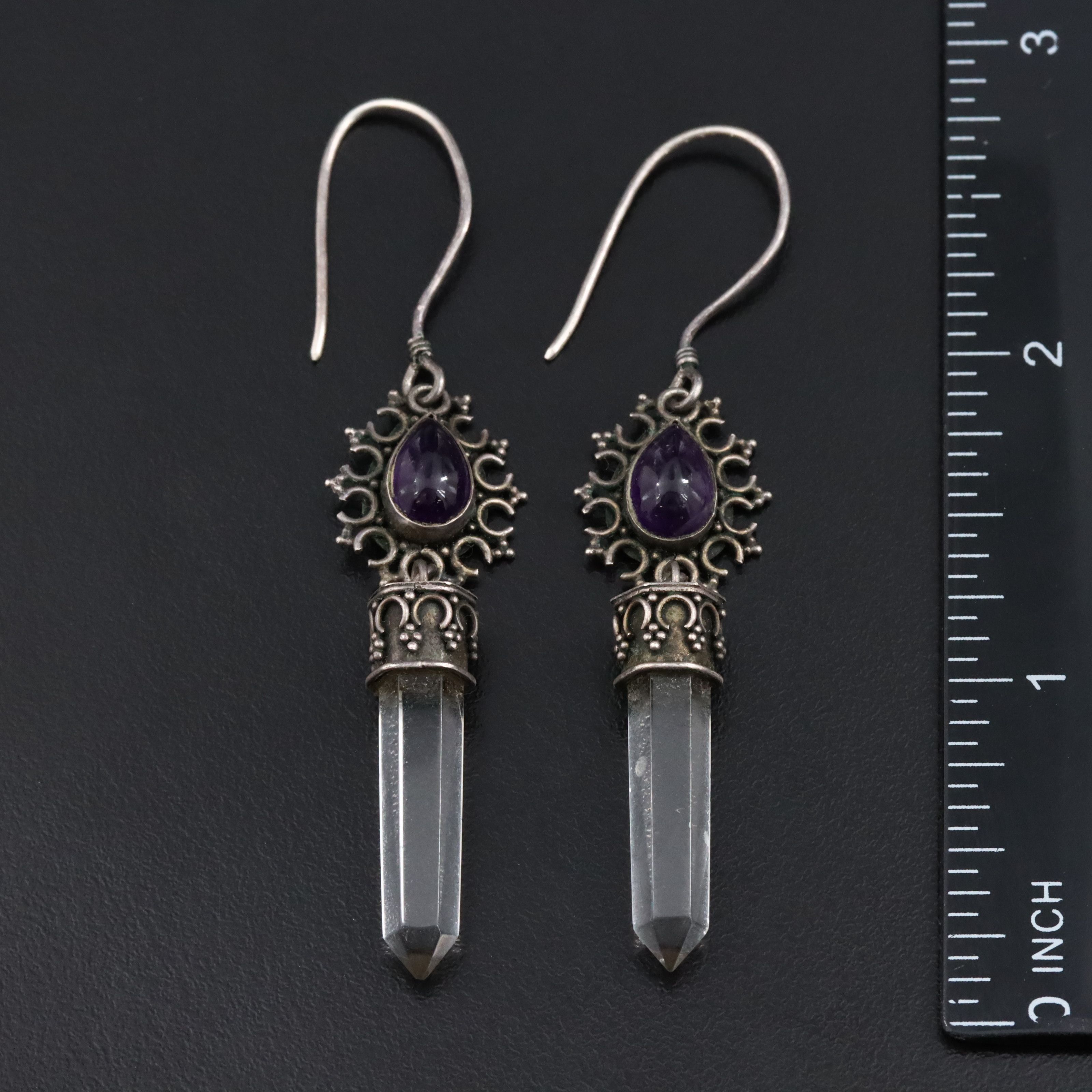 Sajen and Taxco and Amethyst Featured in Sterling Earring Collection