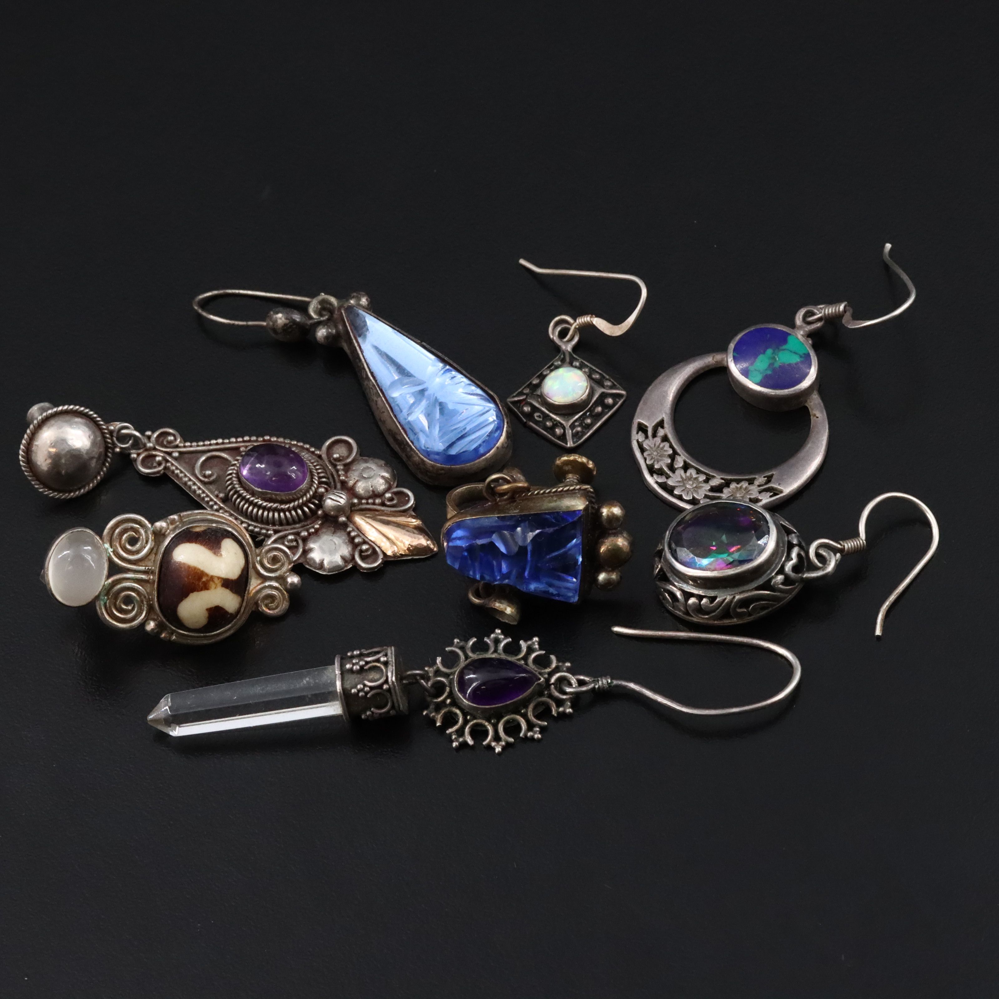Sajen and Taxco and Amethyst Featured in Sterling Earring Collection