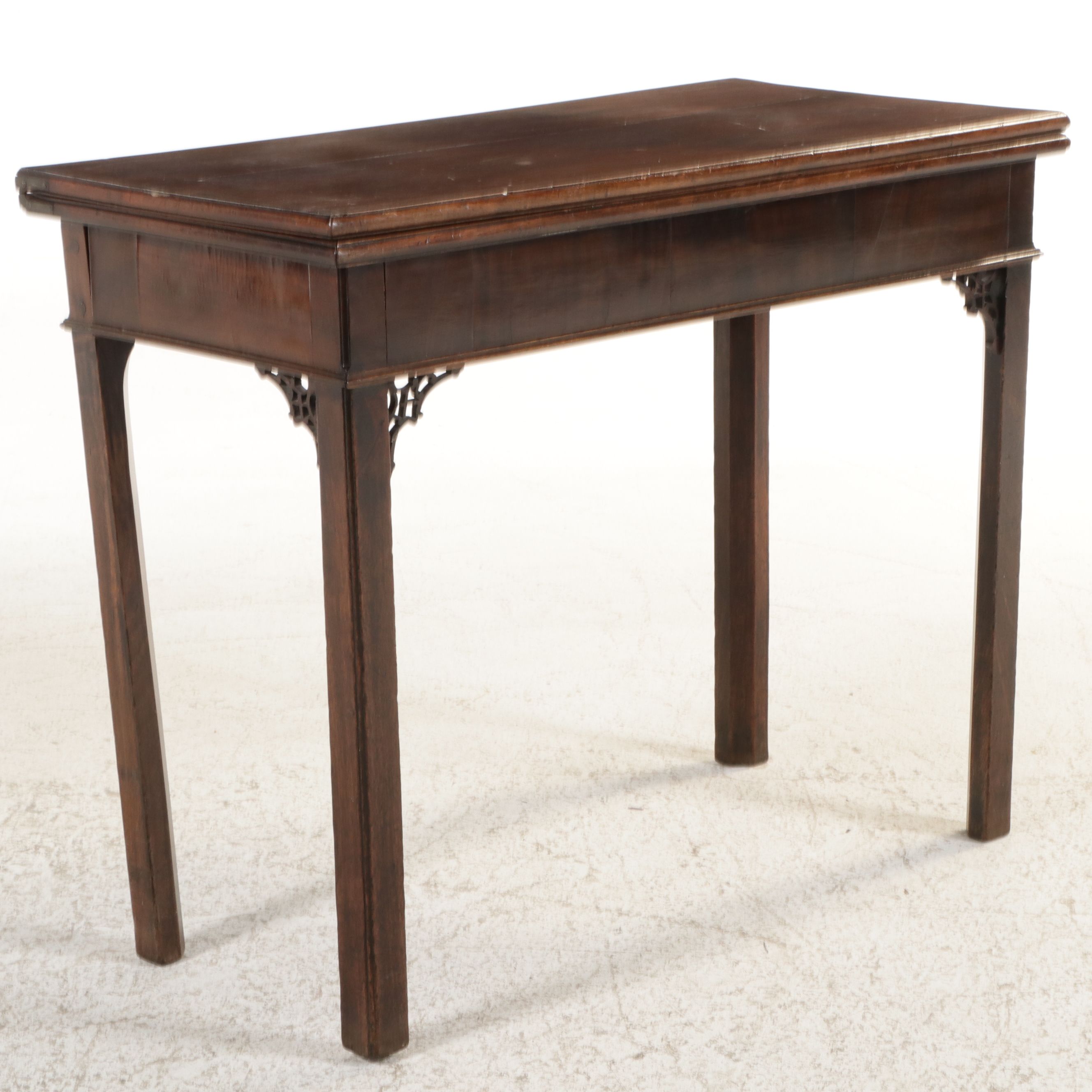 Chippendale Style Mahogany Flip-Top Games Table, 19th Century