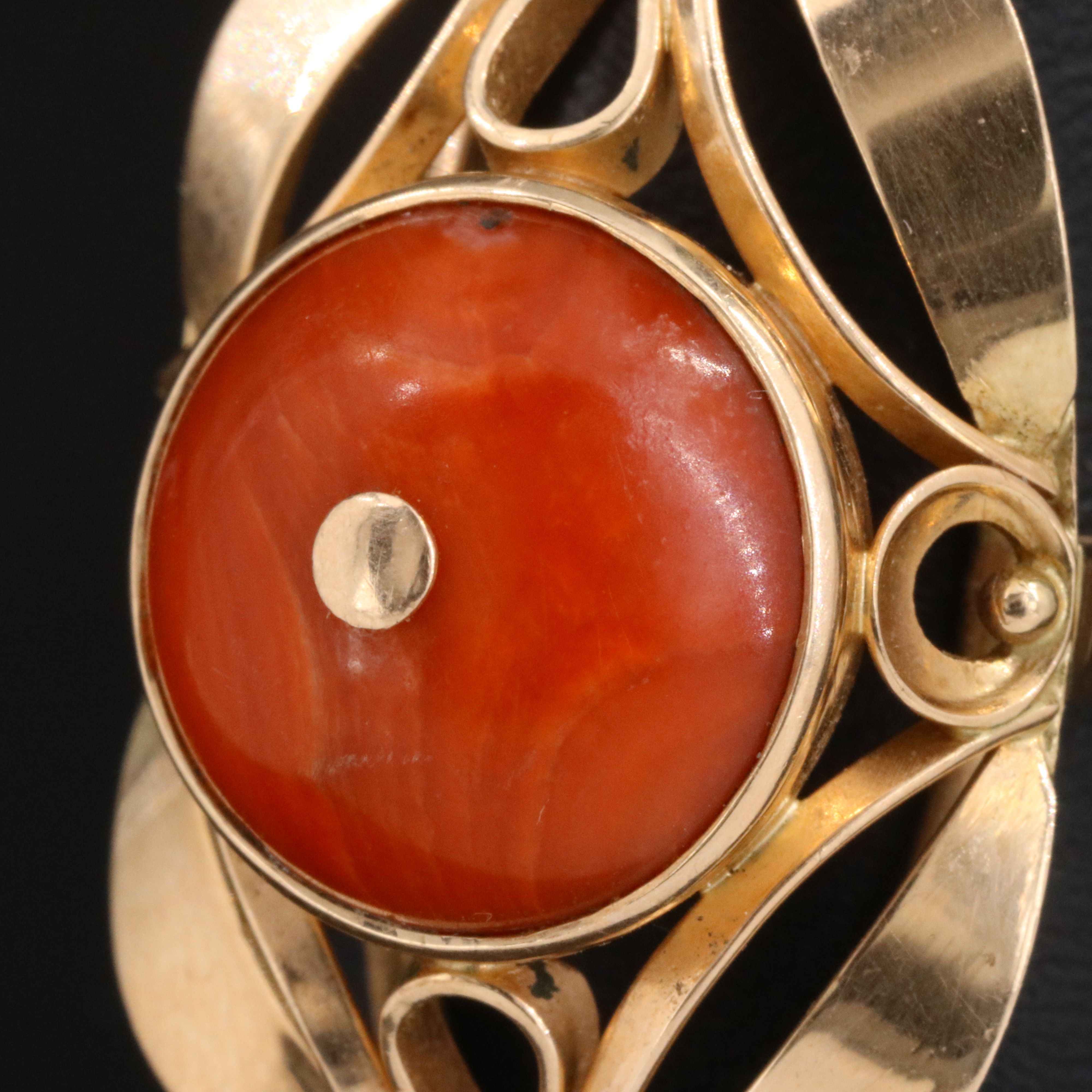 14K Coral Ring