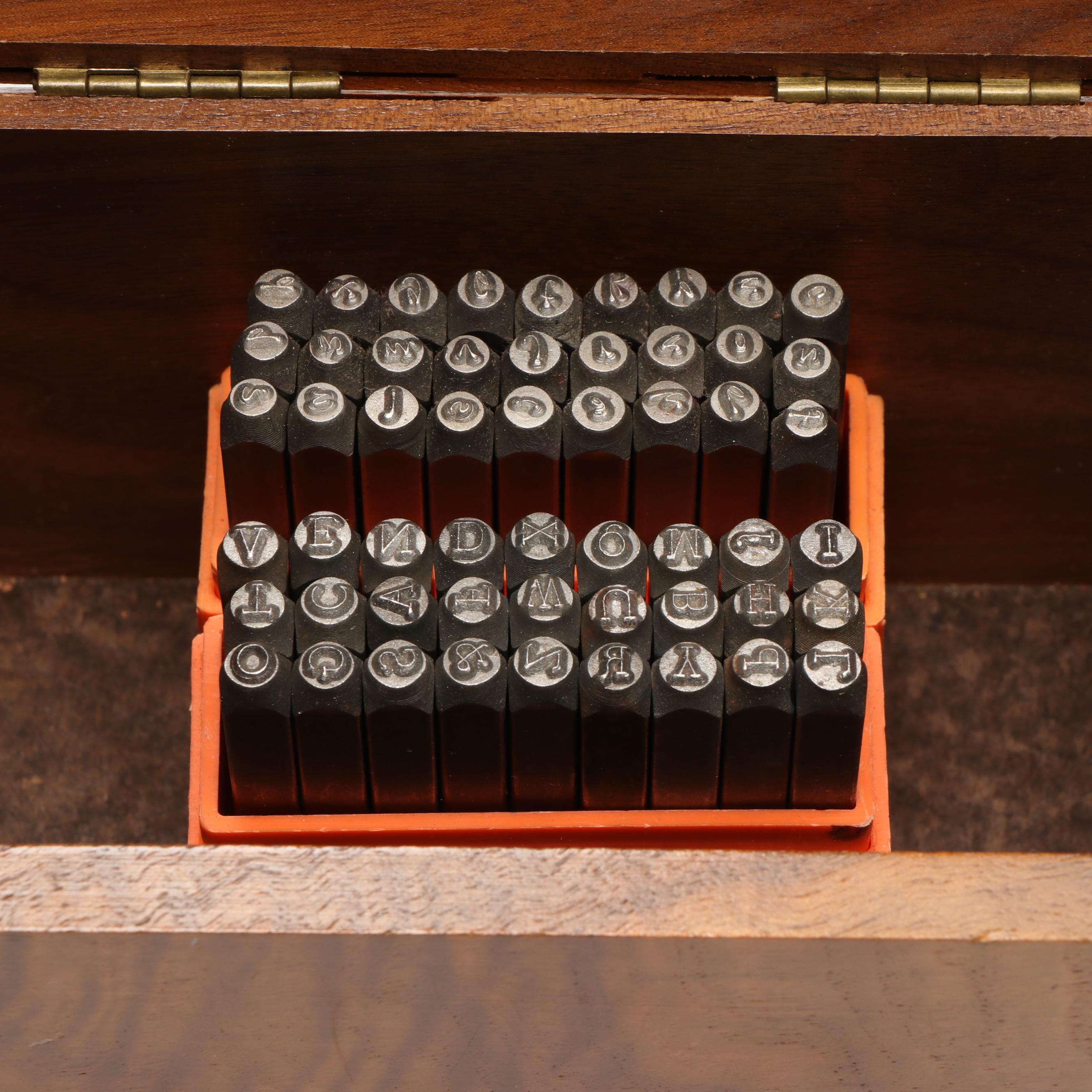 U.S. WWI Era Dog Tag Stamping Kit and More Stamp Sets, Early to Mid-20th Century