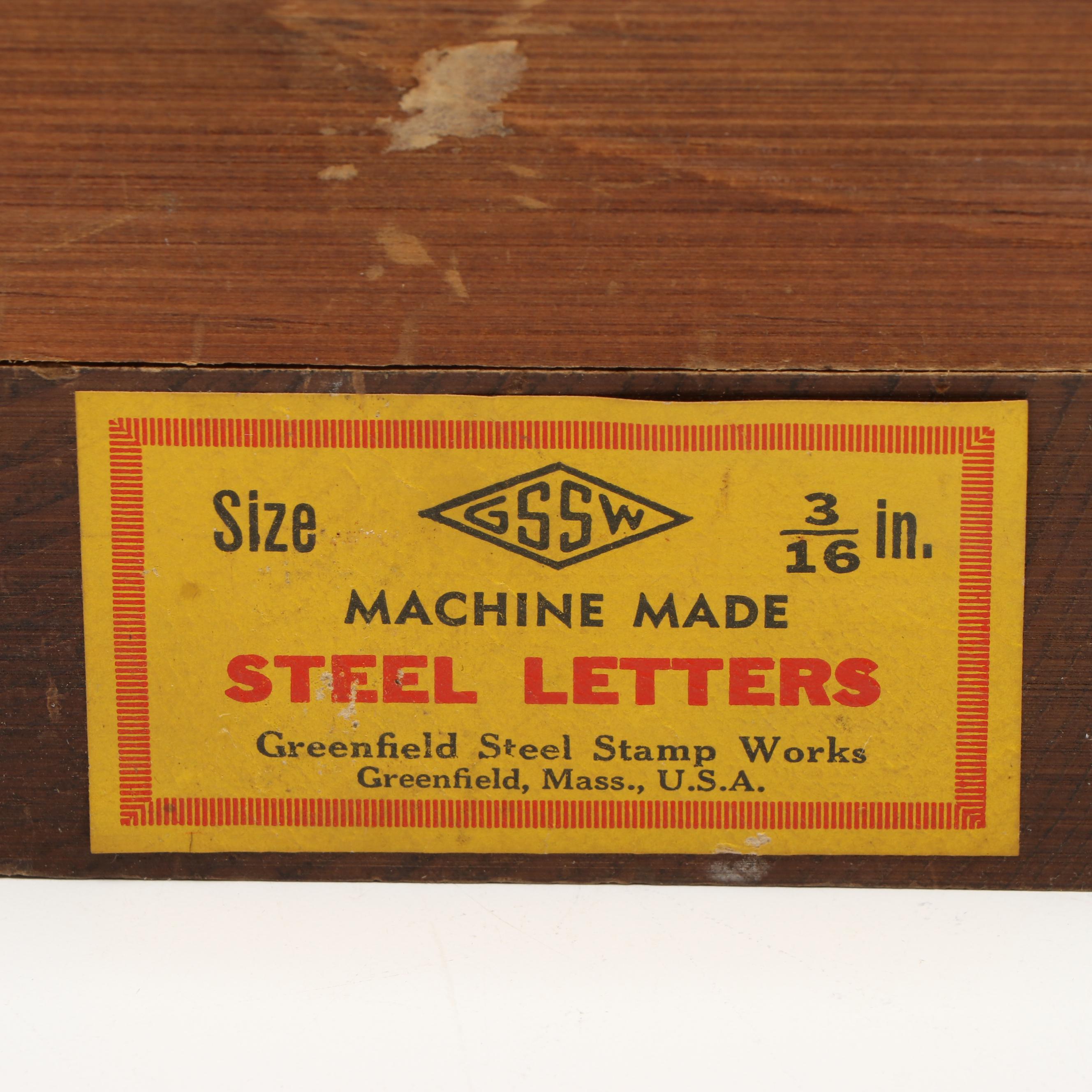 U.S. WWI Era Dog Tag Stamping Kit and More Stamp Sets, Early to Mid-20th Century