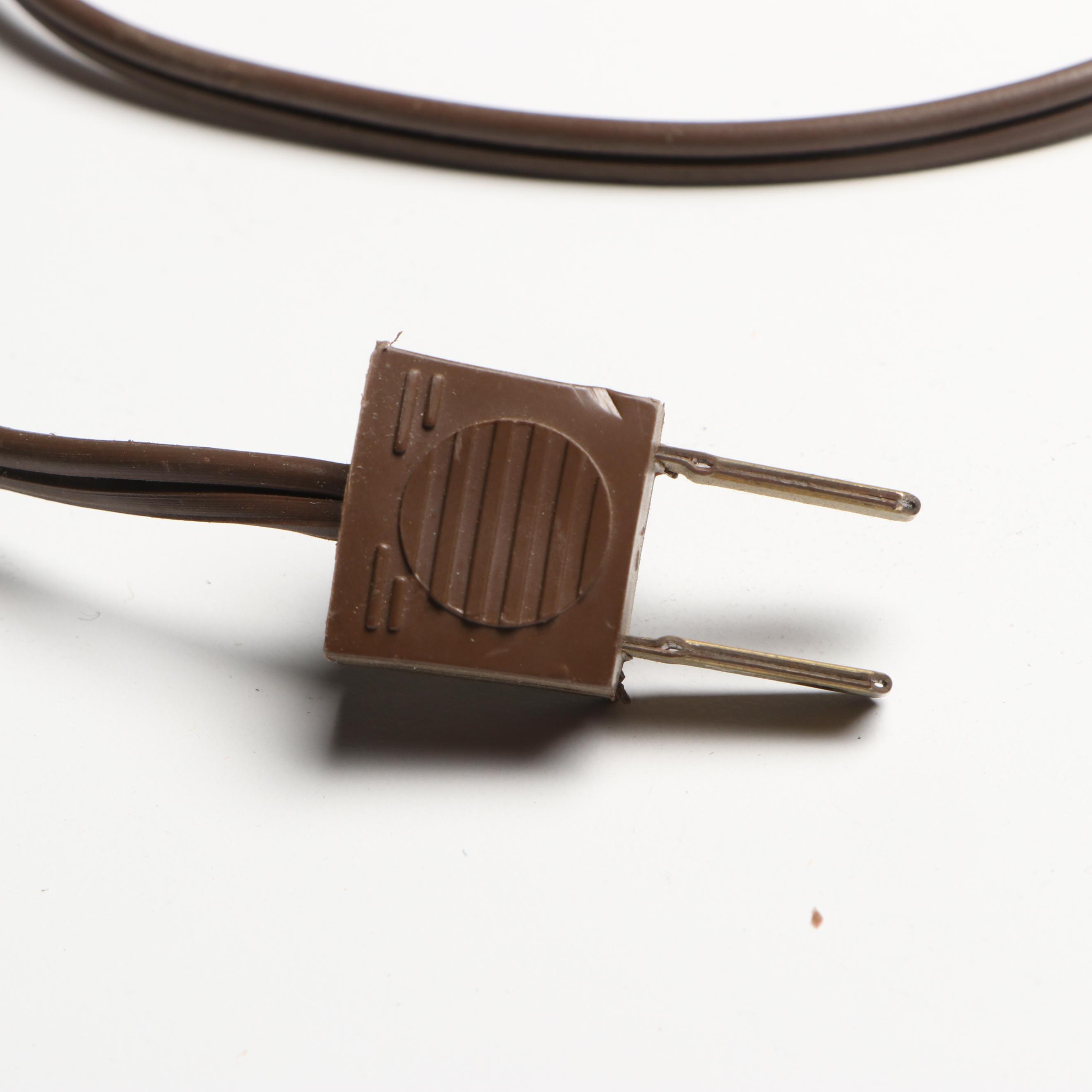 Hand-Painted Ceramic and Brass Table Lamp with Beaded Silk Shade