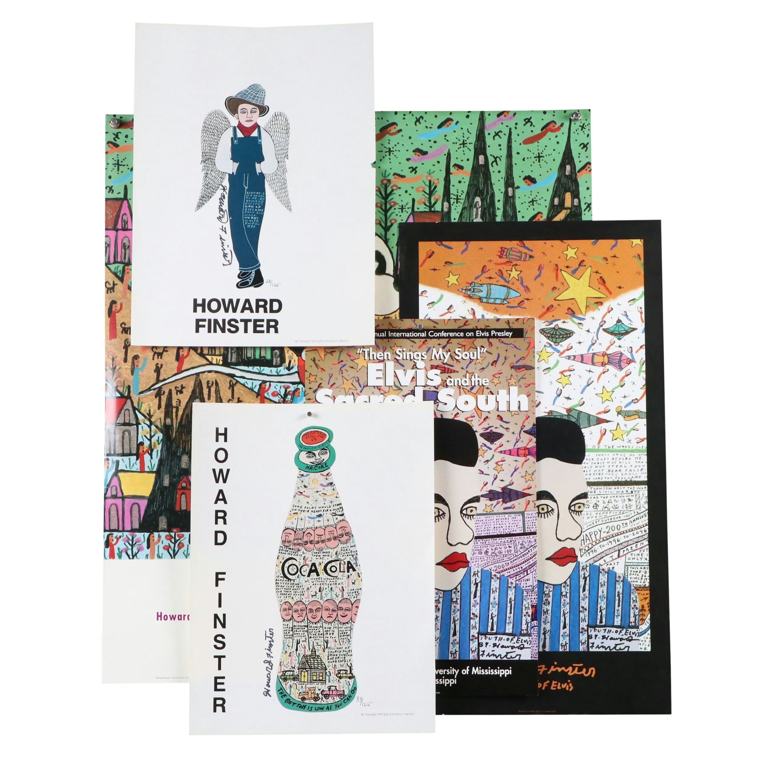 Collection of Howard Finster Posters and Prints