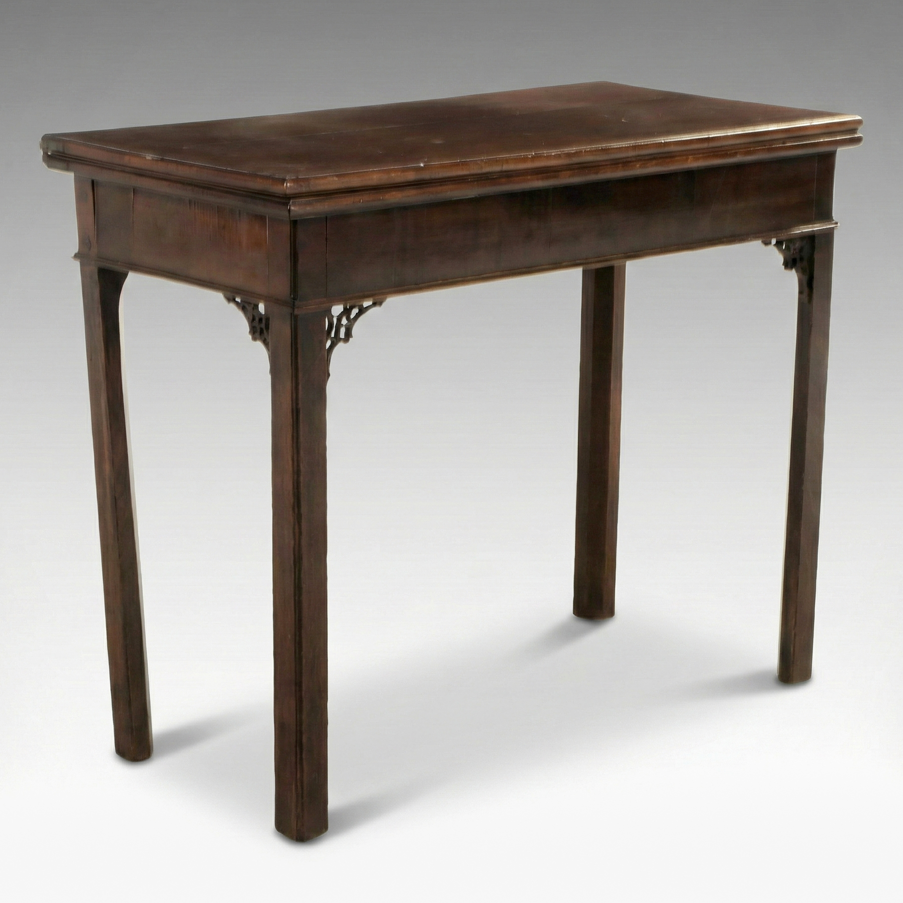 Chippendale Style Mahogany Flip-Top Games Table, 19th Century
