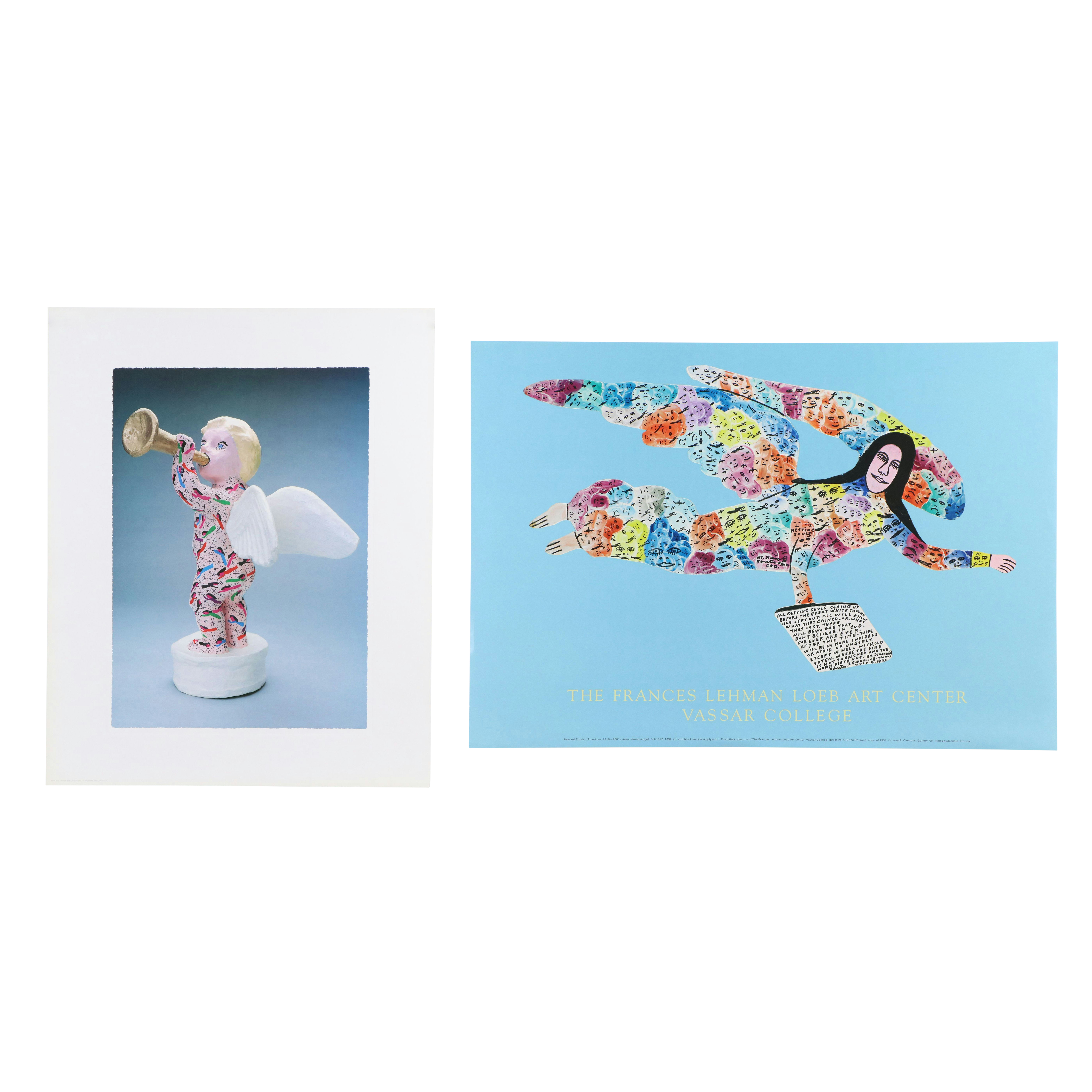 After Howard Finster Offset Lithograph Posters, Late 20th Century