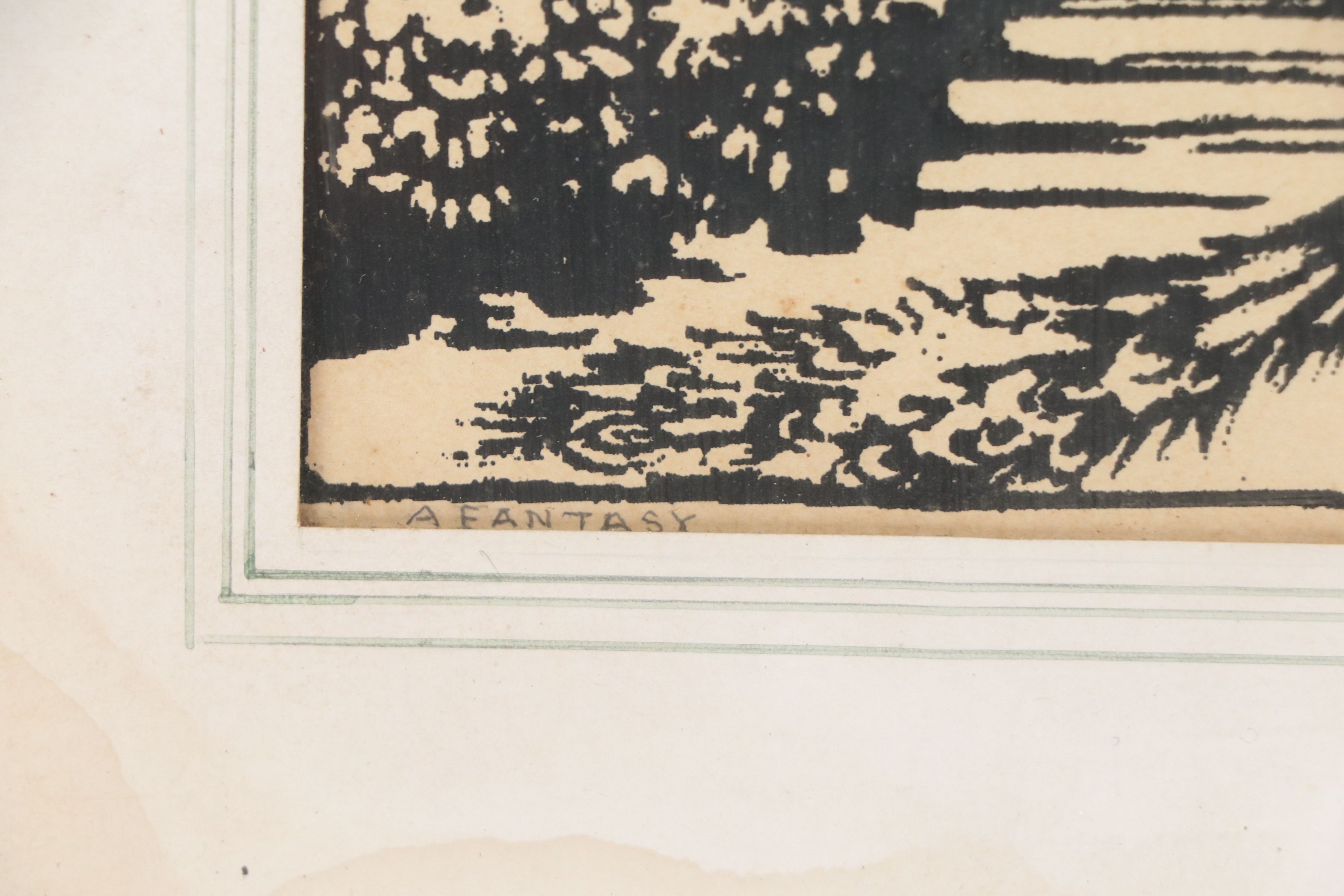 Magdalena W. Tolson Serigraph "A Fantasy," 20th Century