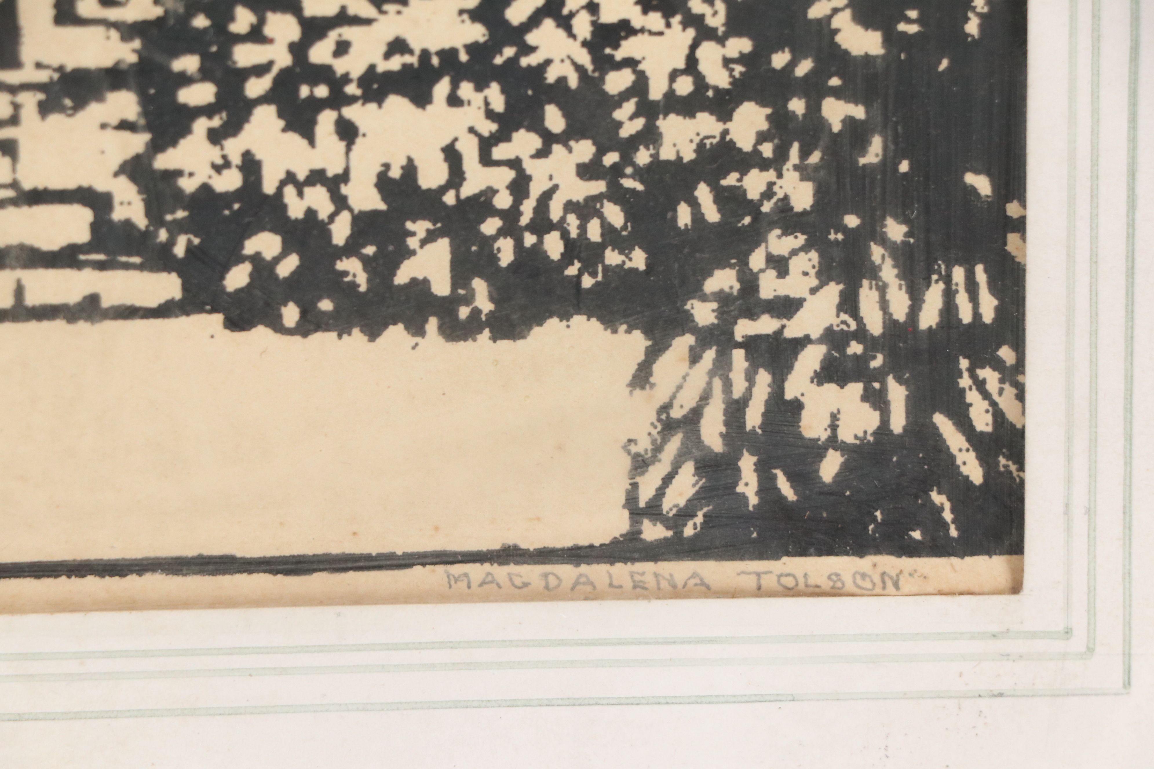 Magdalena W. Tolson Serigraph "A Fantasy," 20th Century