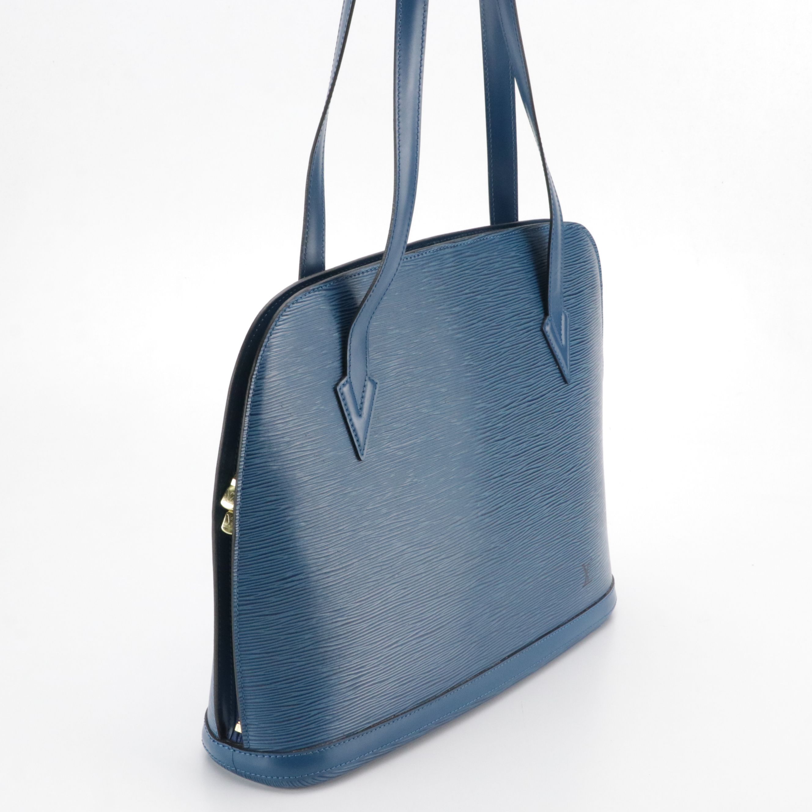 Louis Vuitton Lussac Shoulder Bag in Toledo Blue Epi Leather