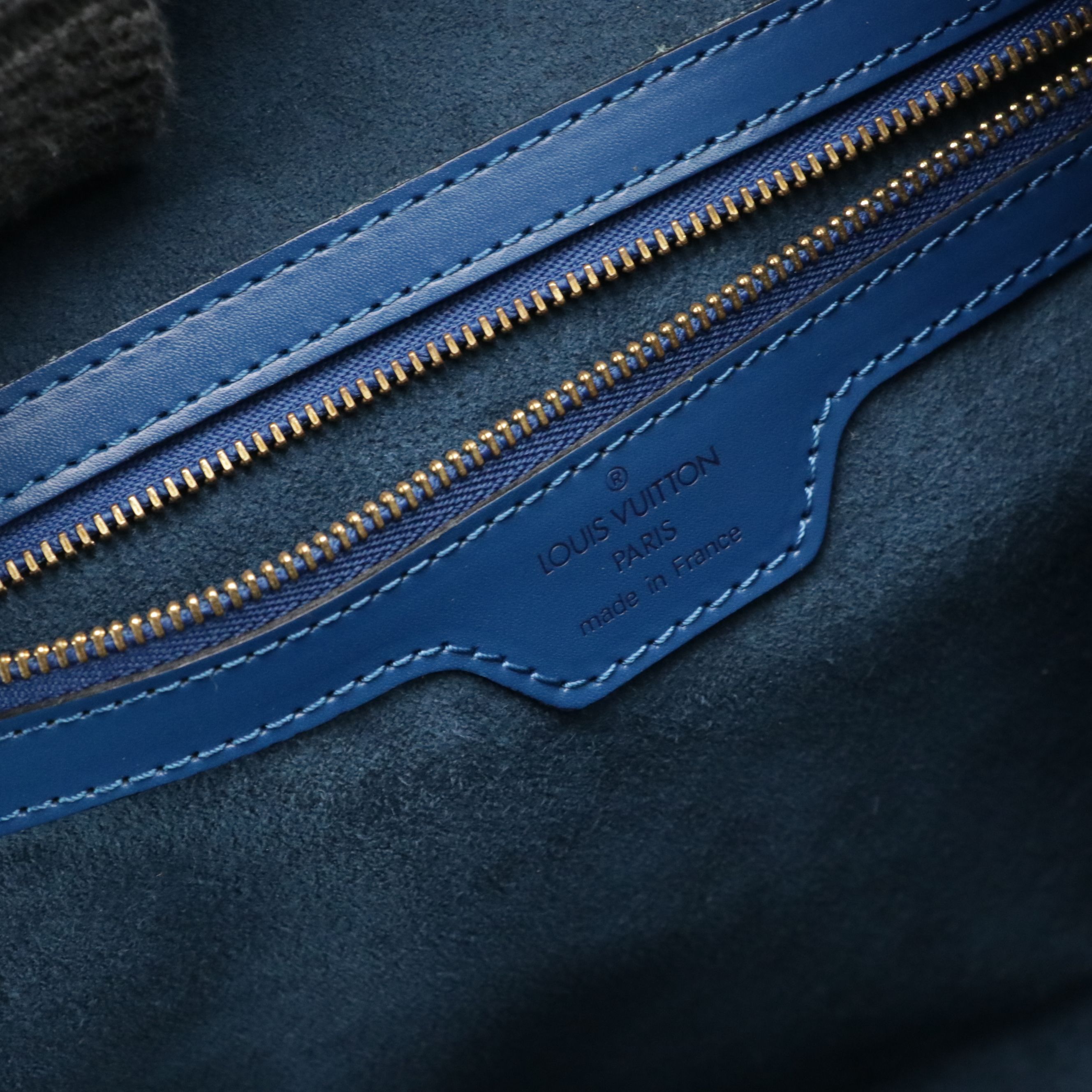 Louis Vuitton Lussac Shoulder Bag in Toledo Blue Epi Leather