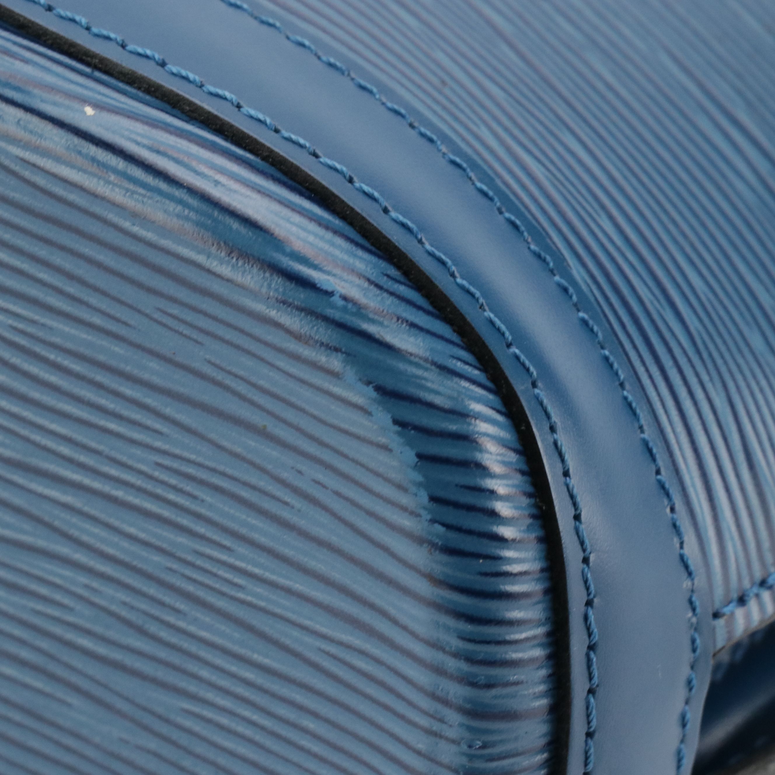 Louis Vuitton Lussac Shoulder Bag in Toledo Blue Epi Leather