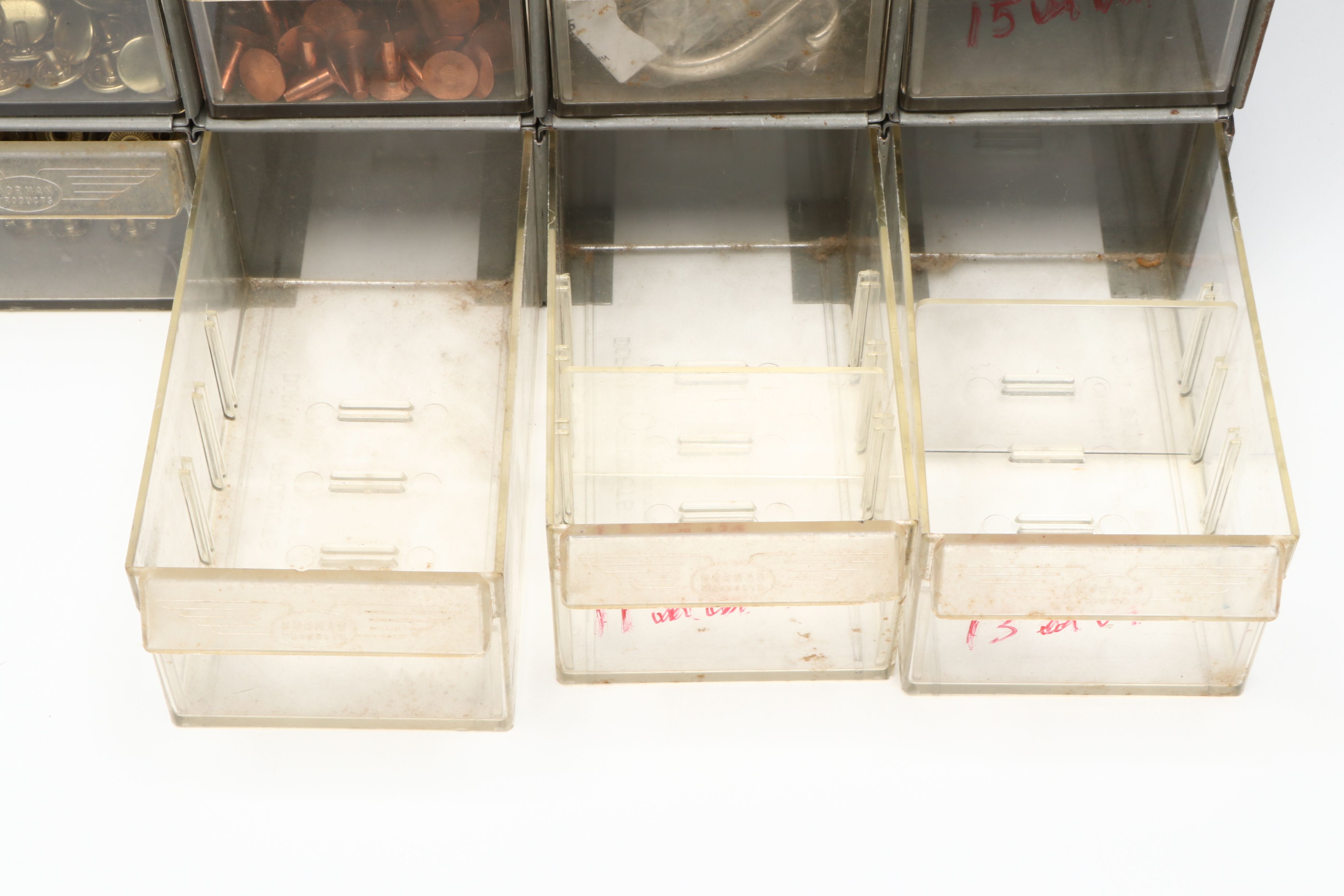 Cast Iron Hand Rivet Press with Grommets, Rivets and Snaps in Organizer