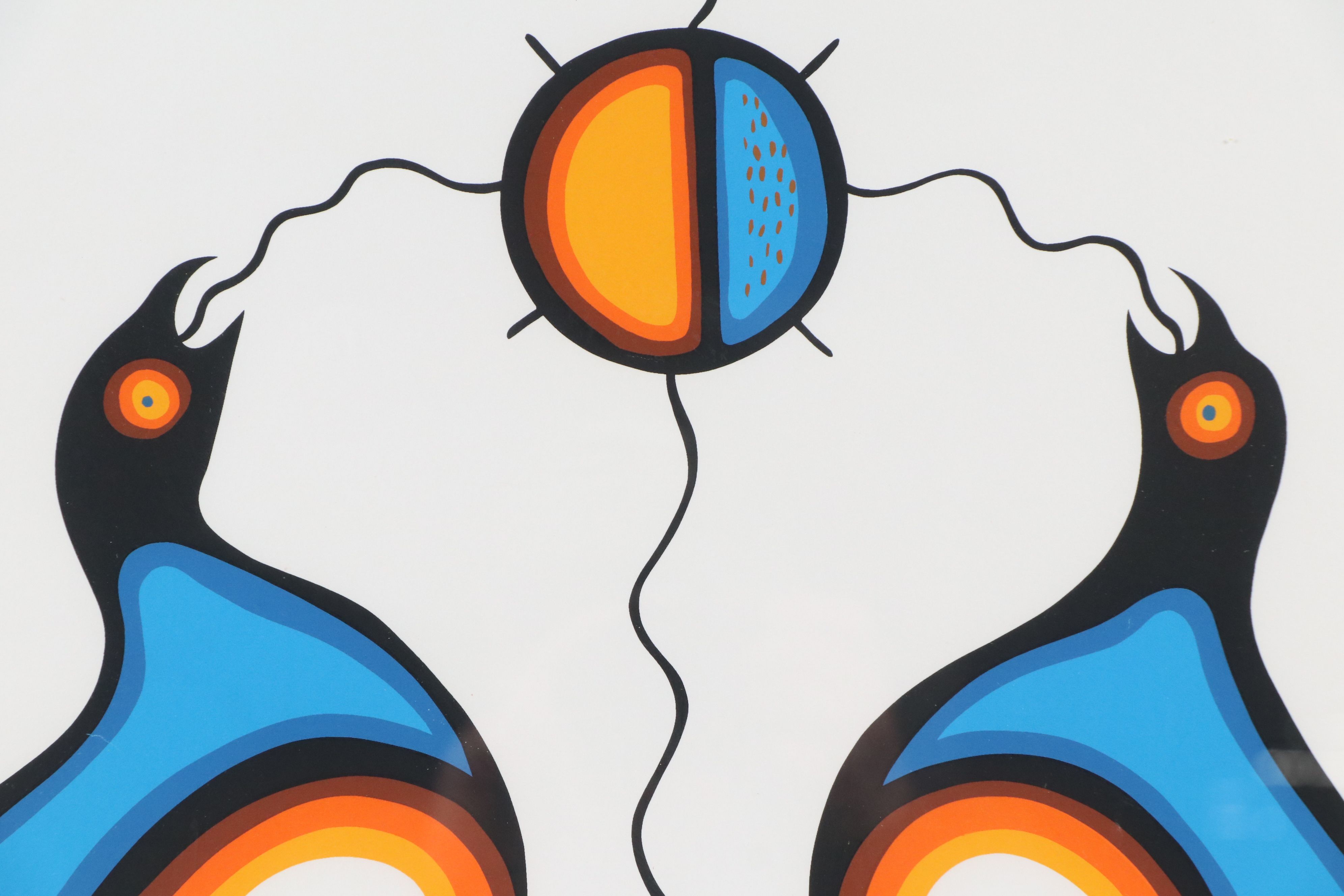 Clemence Wescoupe Serigraph "Morning Birds"