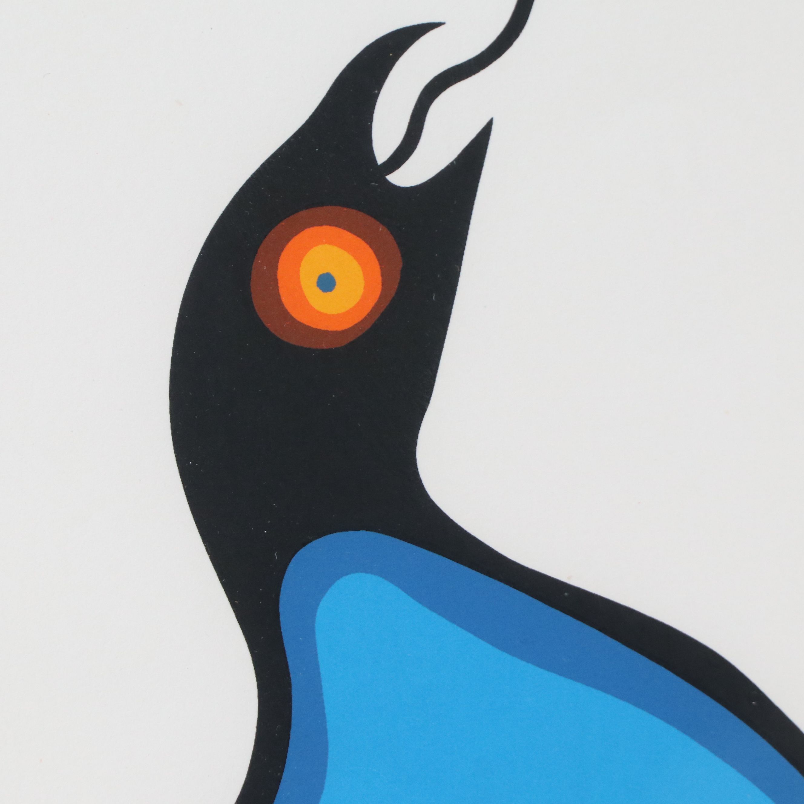 Clemence Wescoupe Serigraph "Morning Birds"