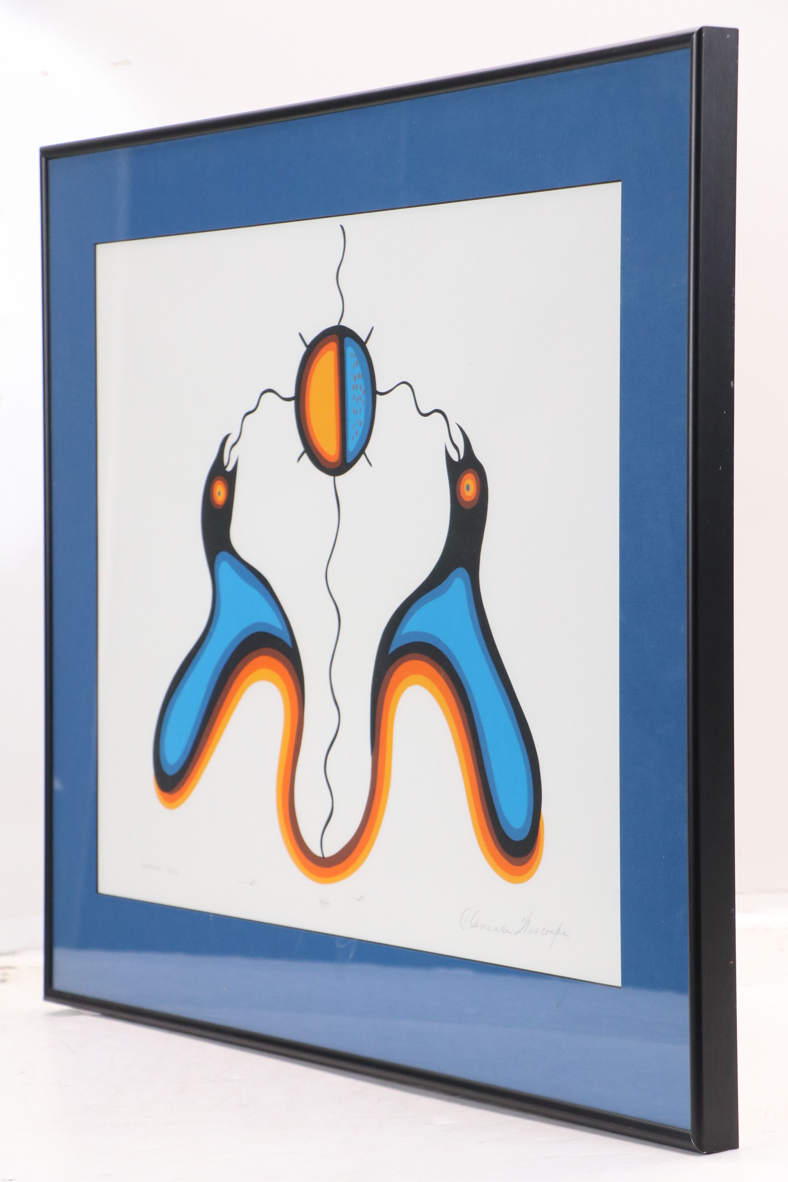 Clemence Wescoupe Serigraph "Morning Birds"