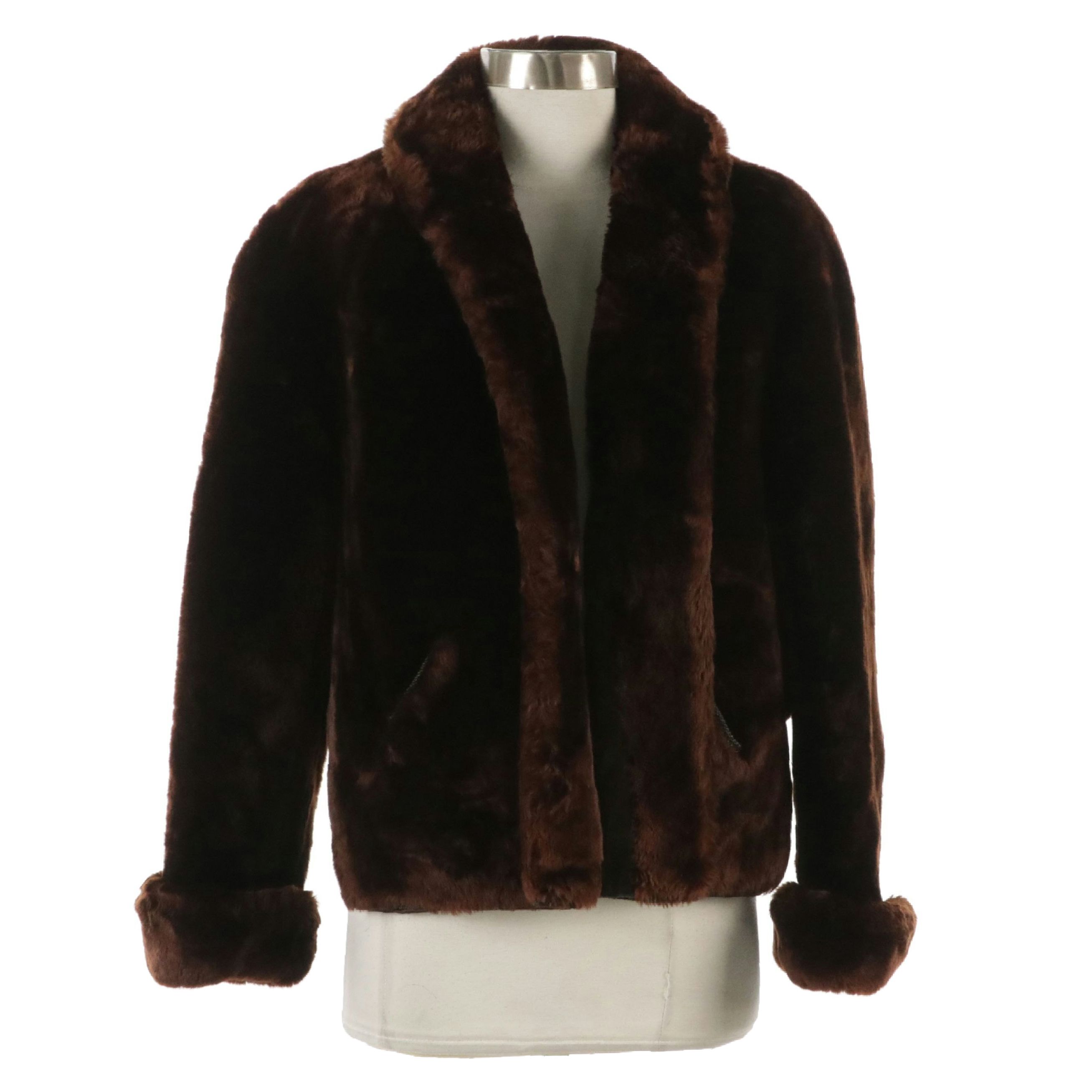 Jacques Heim Beau Mouton Swing Jacket in Sheared Lamb Fur, circa 1960