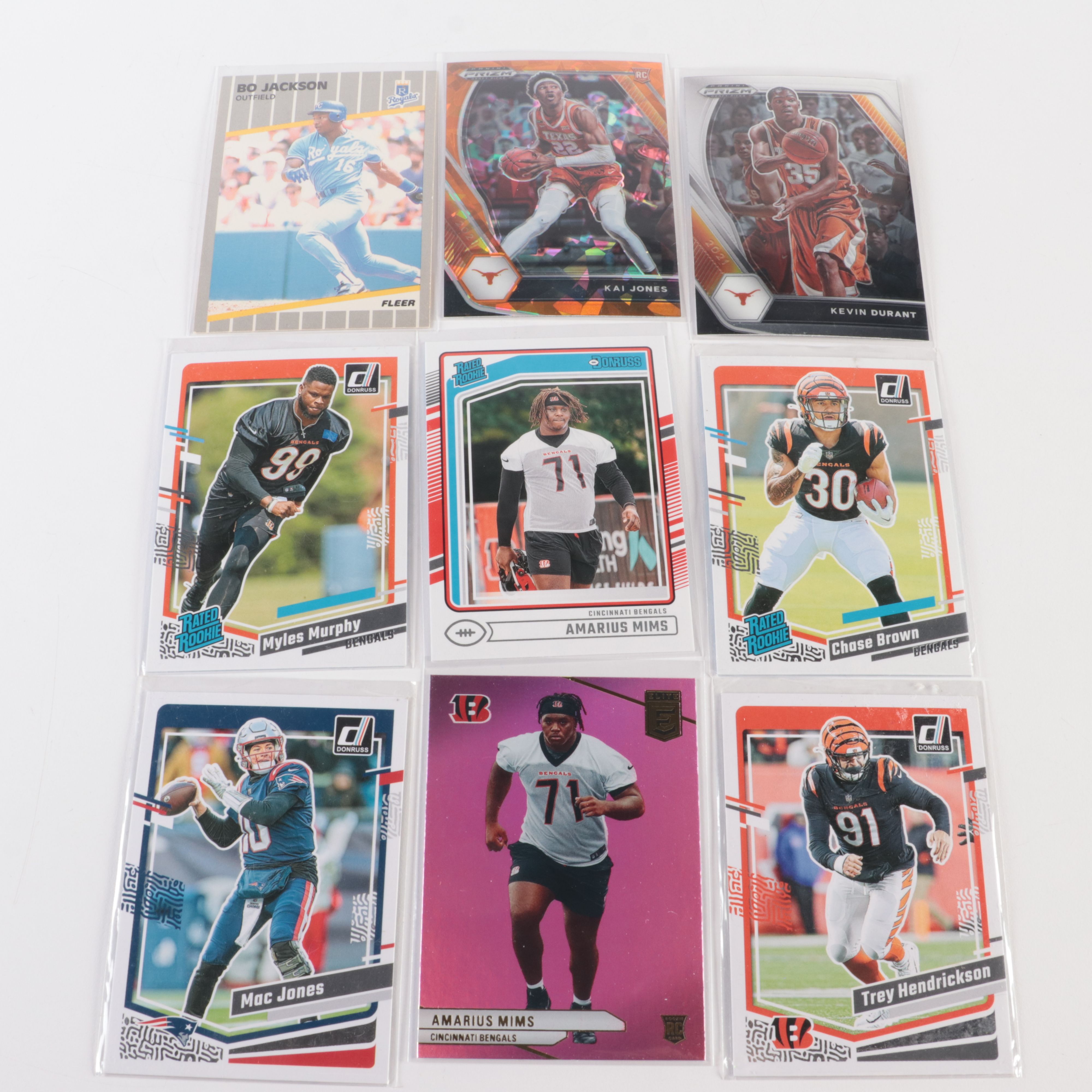 Collection of Football, Baseball, Basketball, and Racing Trading Cards