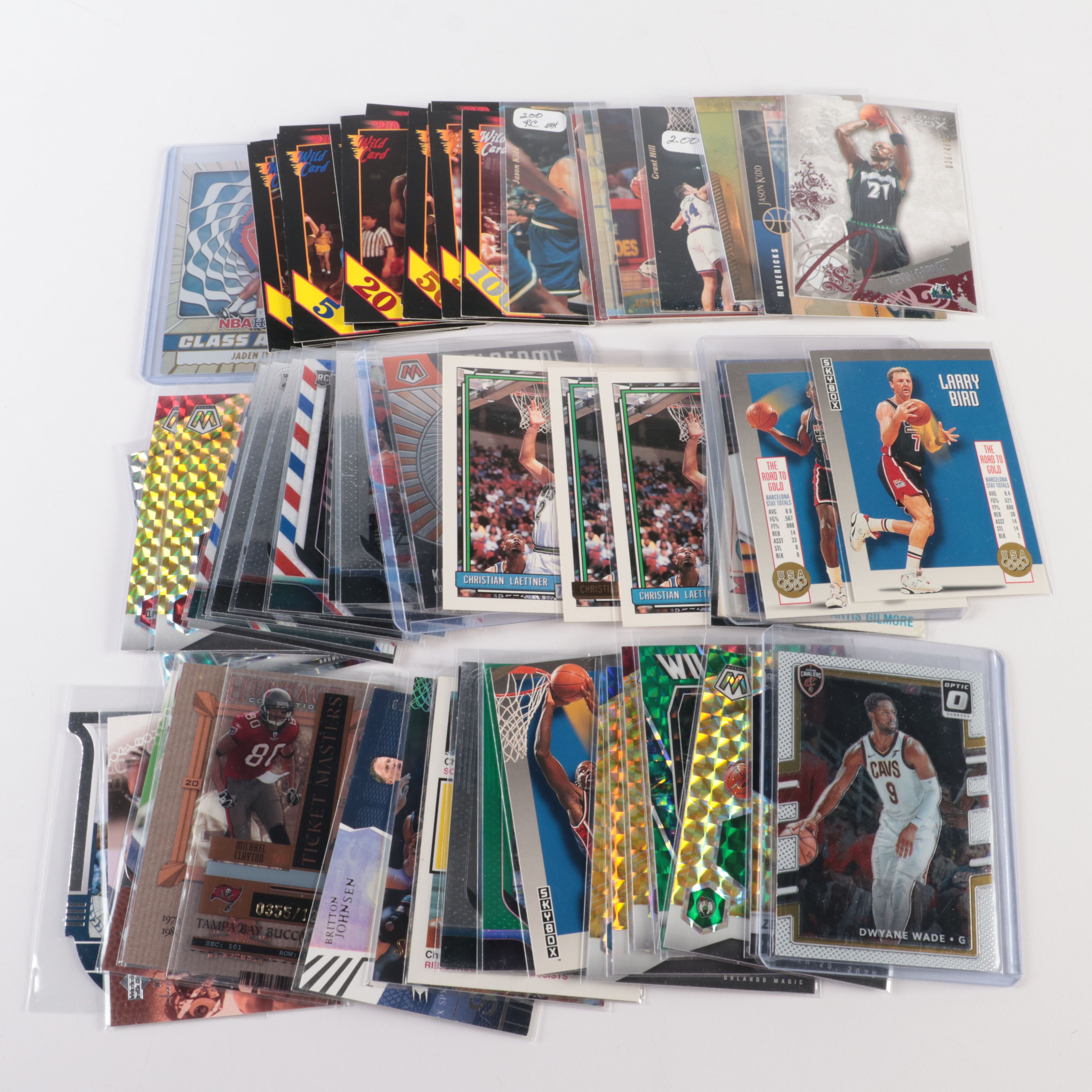 Collection of Football, Baseball, Basketball, and Racing Trading Cards