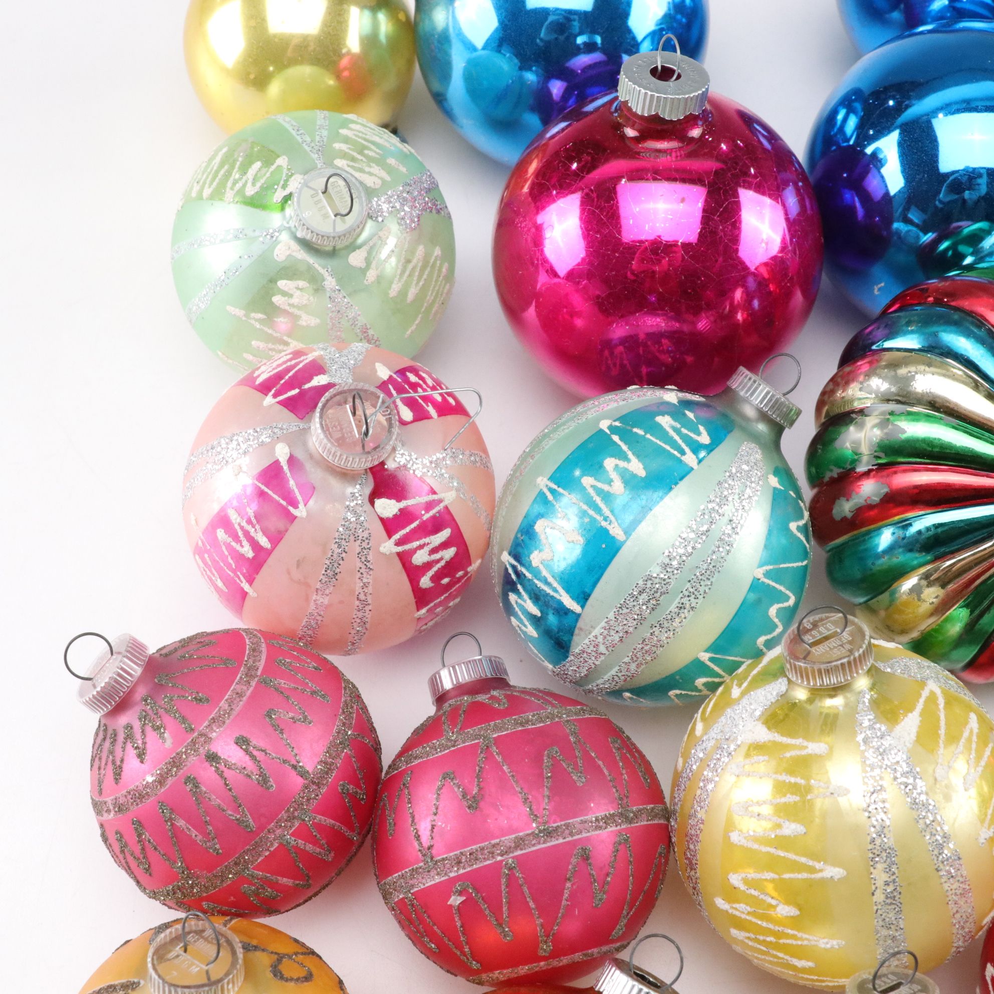 Glass Christmas Ornaments with Shiny Brite and More