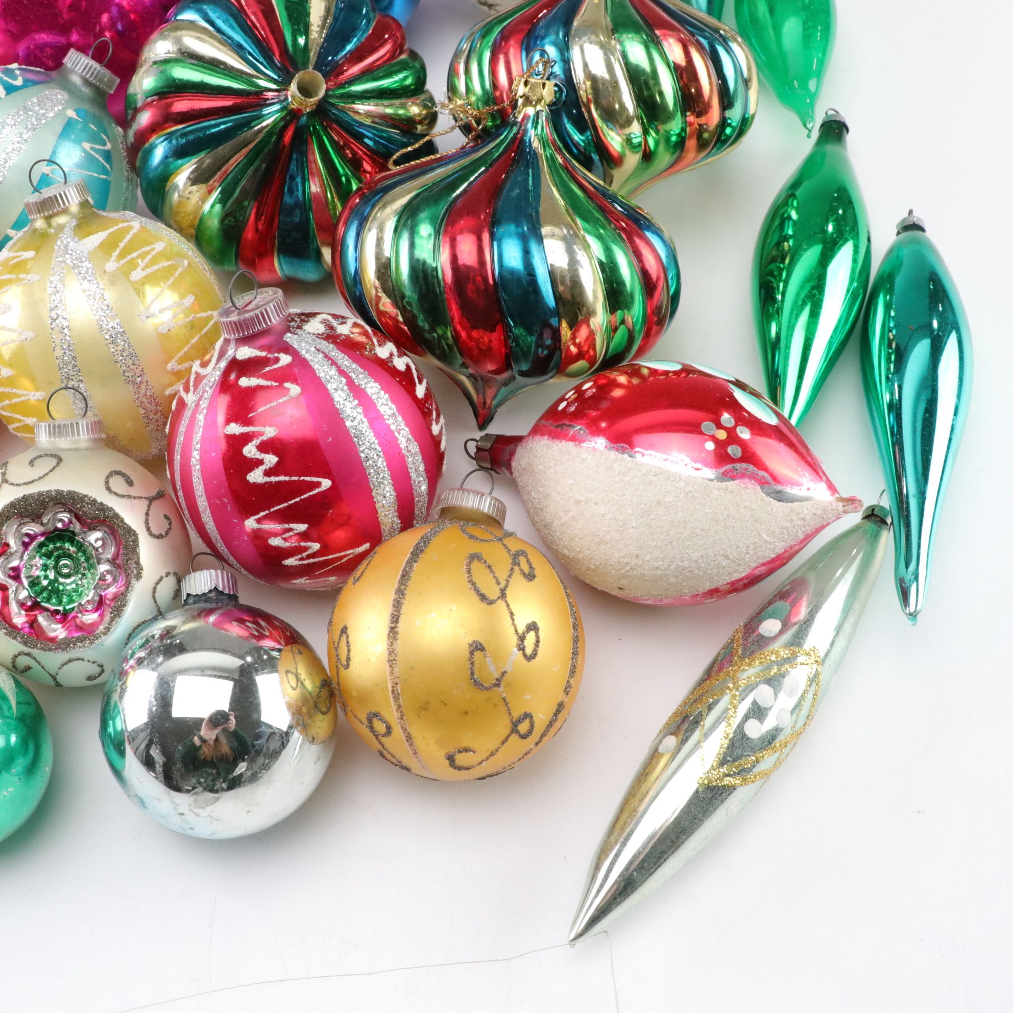 Glass Christmas Ornaments with Shiny Brite and More