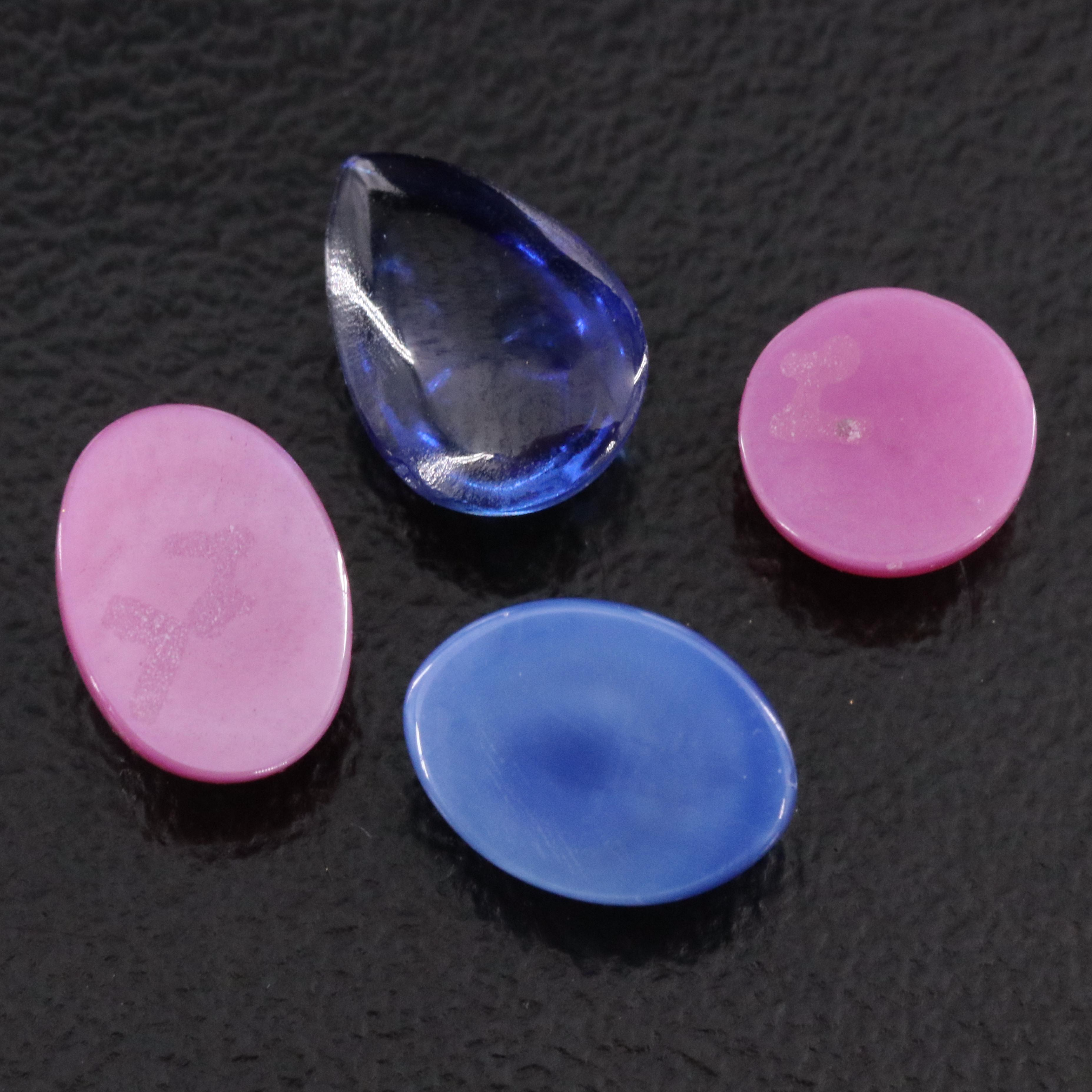 Loose 15.18 CTW Lot Including Lab Grown Star Ruby and Lab Grown Sapphire