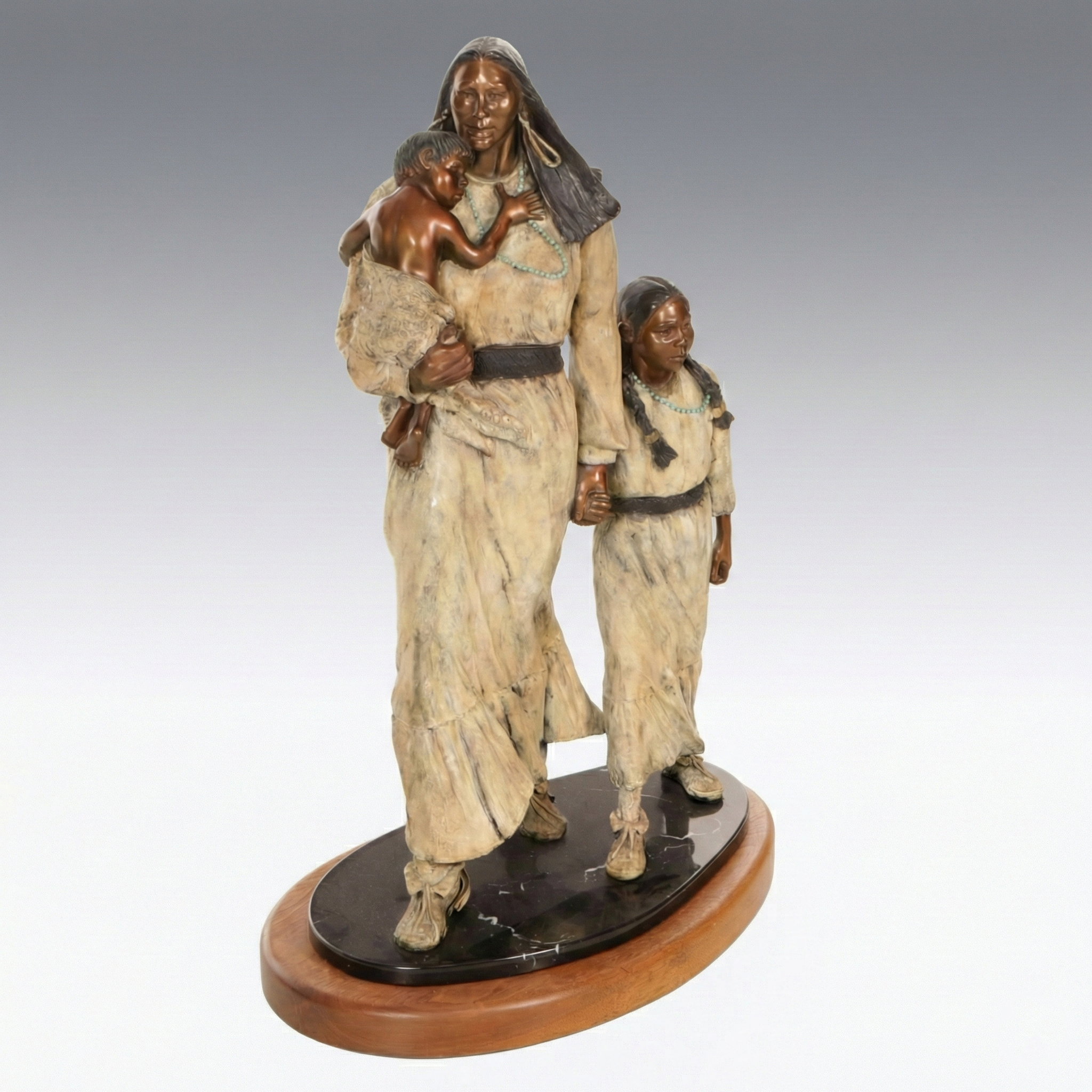 "Once Upon the Plains" by Marie Barbera Limited Edition Bronze Sculpture