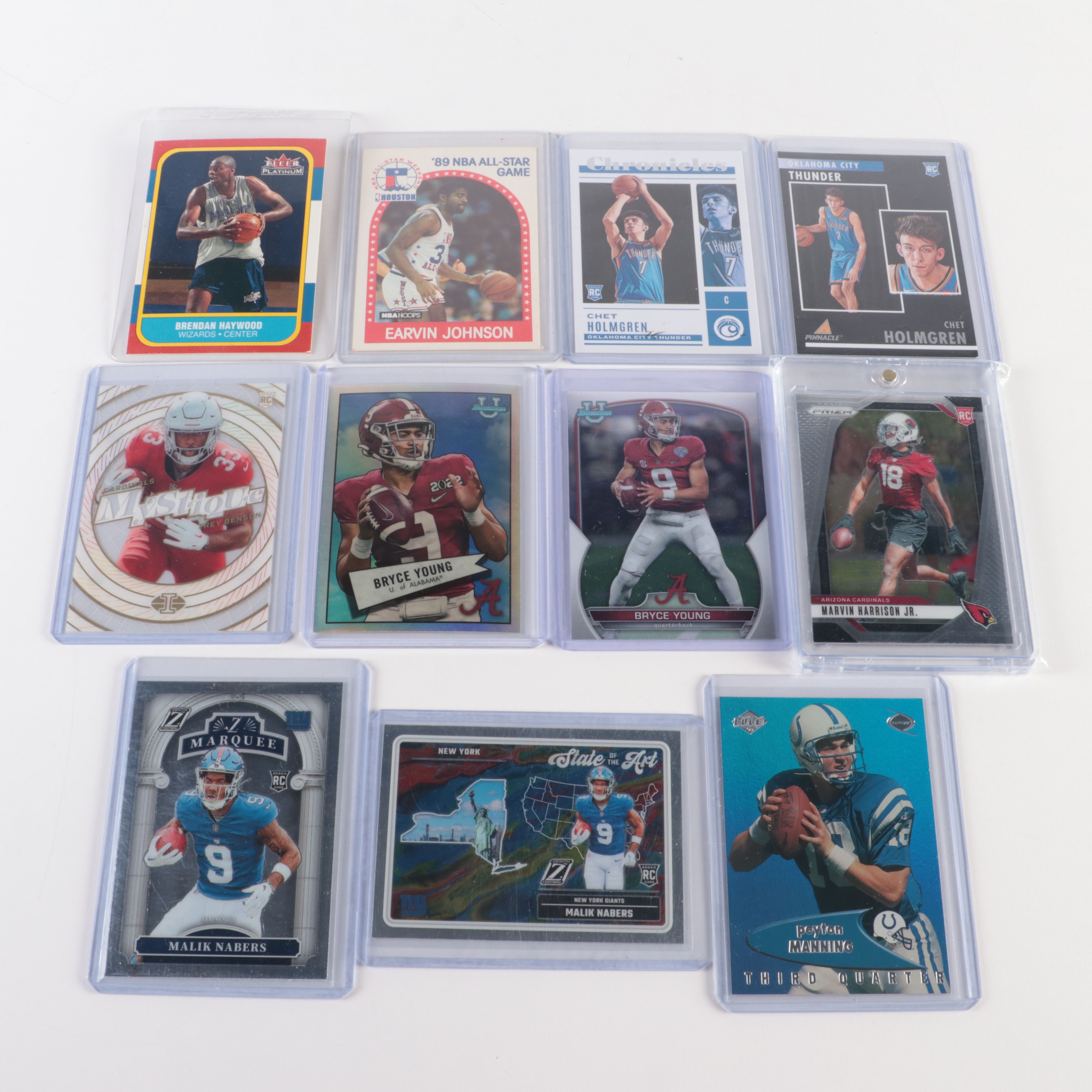 Collection of Baseball, Football and Basketball Cards, 1960s to 2020s