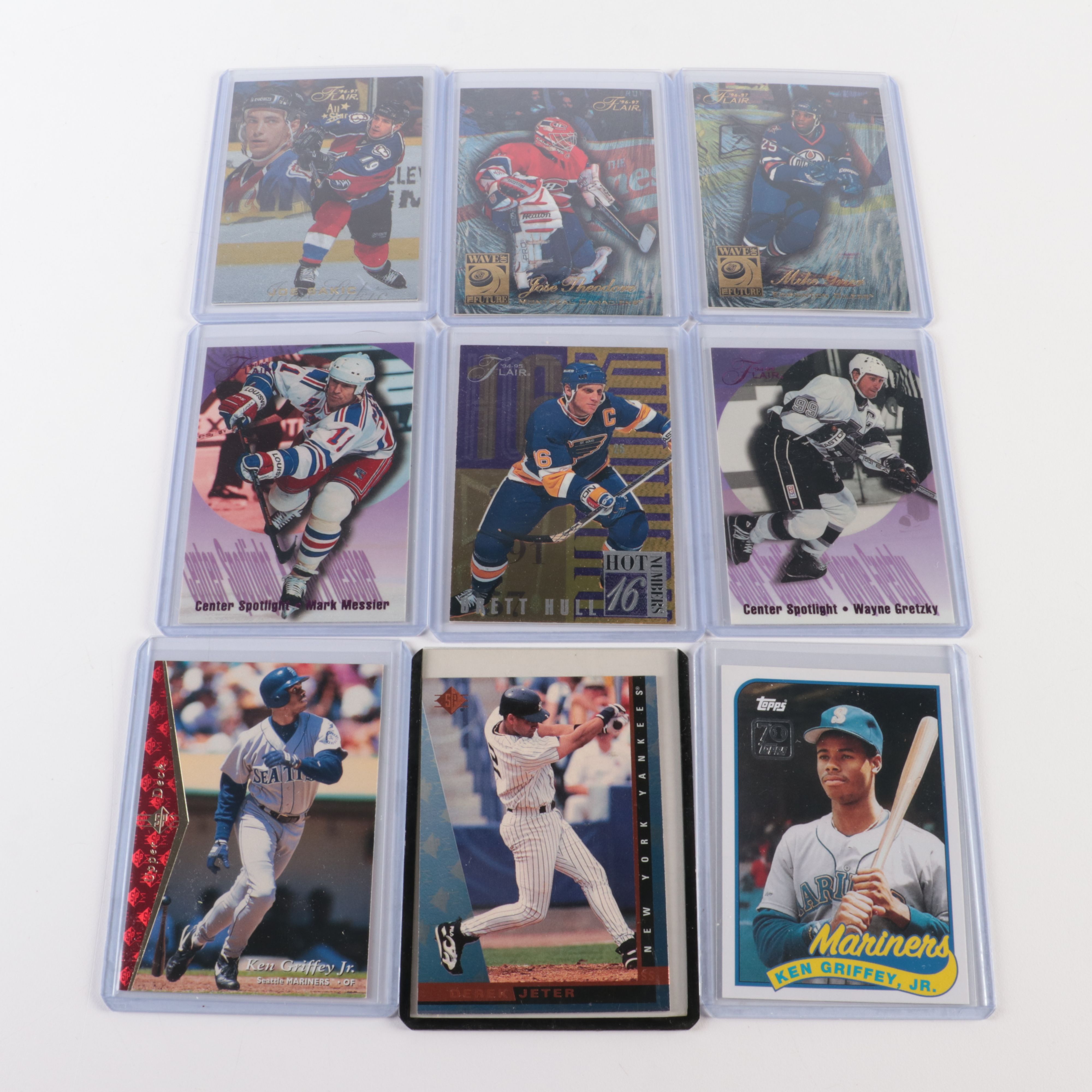 Collection of Baseball, Football and Basketball Cards, 1960s to 2020s