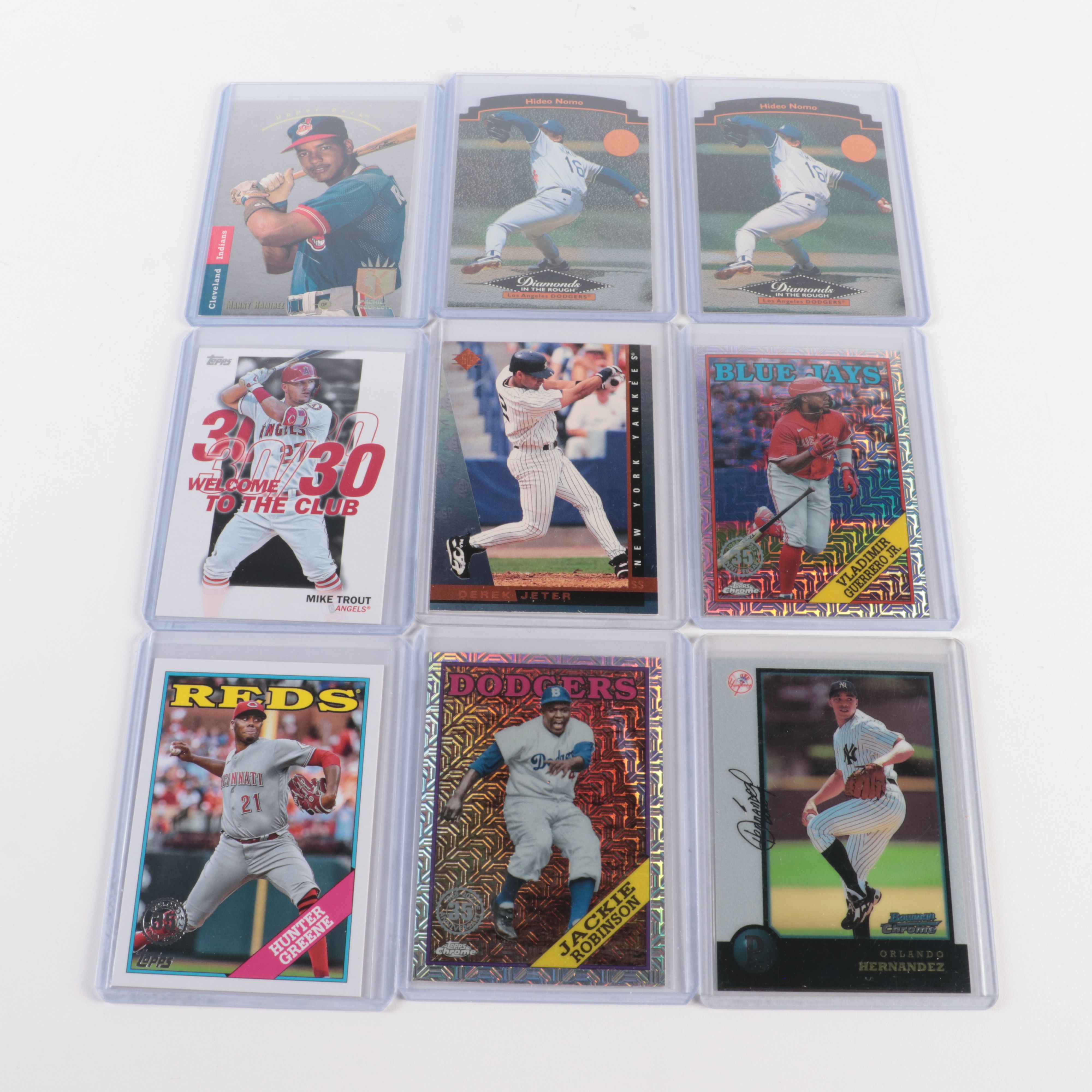 Collection of Baseball, Football and Basketball Cards, 1960s to 2020s