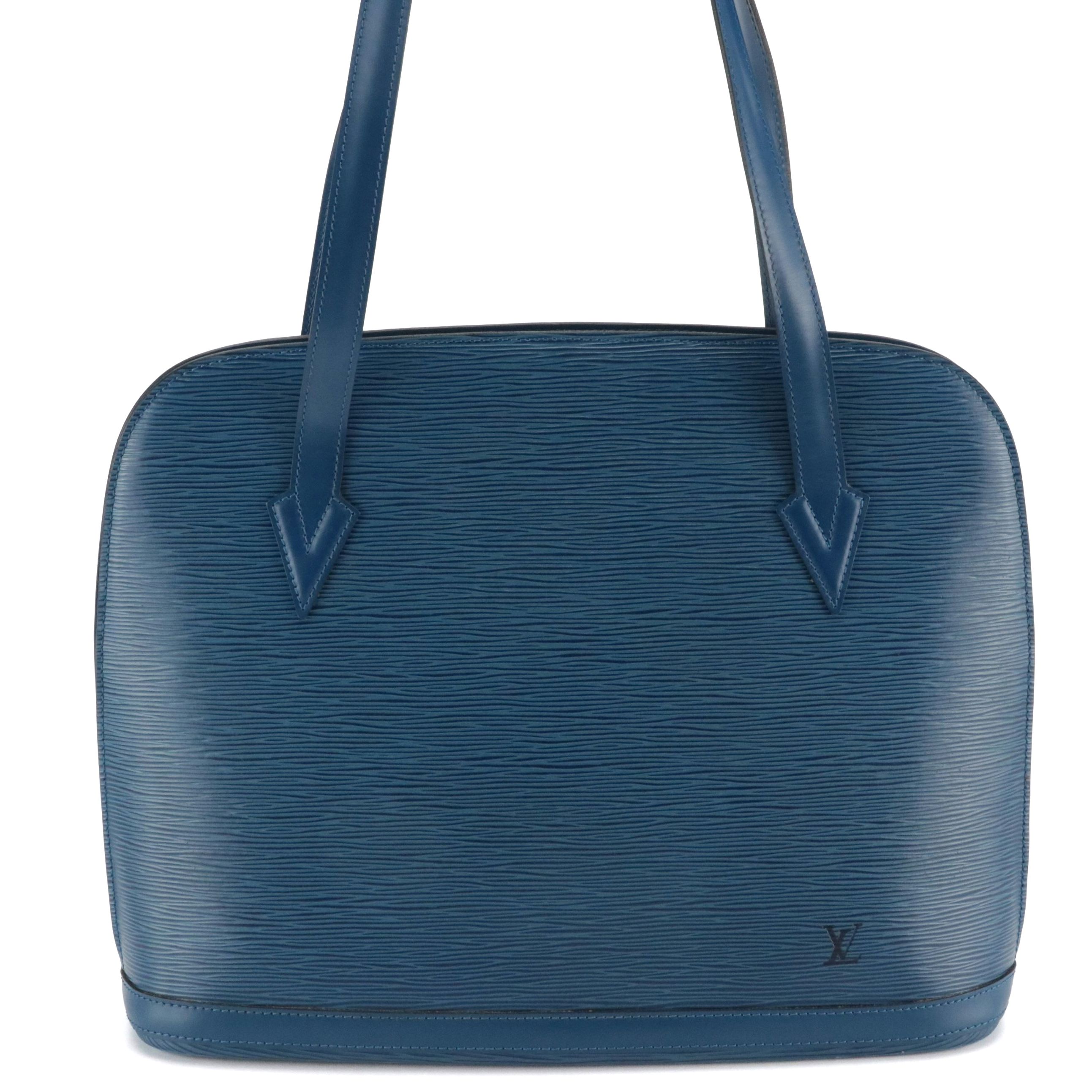 Louis Vuitton Lussac Shoulder Bag in Toledo Blue Epi Leather