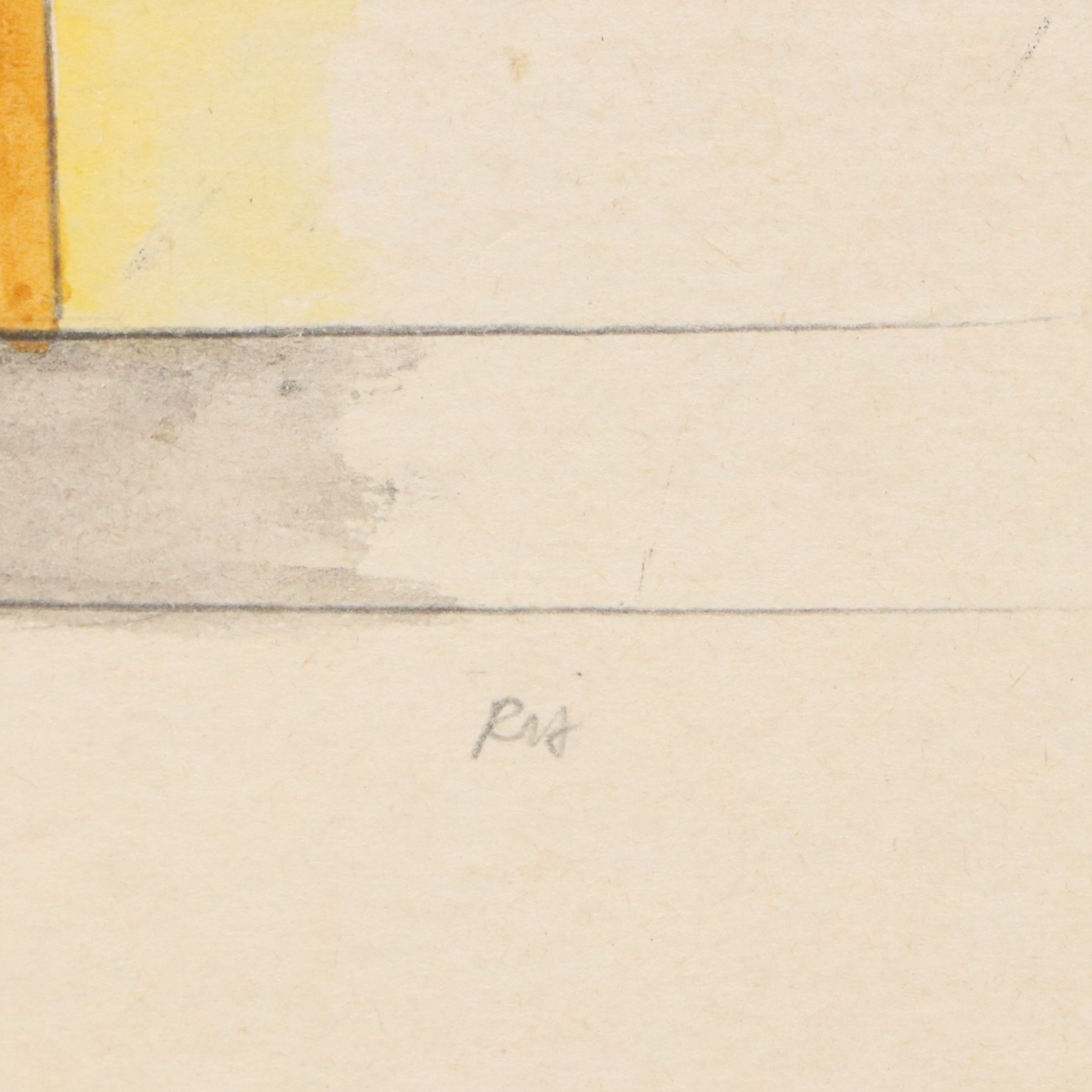 Architectural Mixed Media Illustration of City Scene